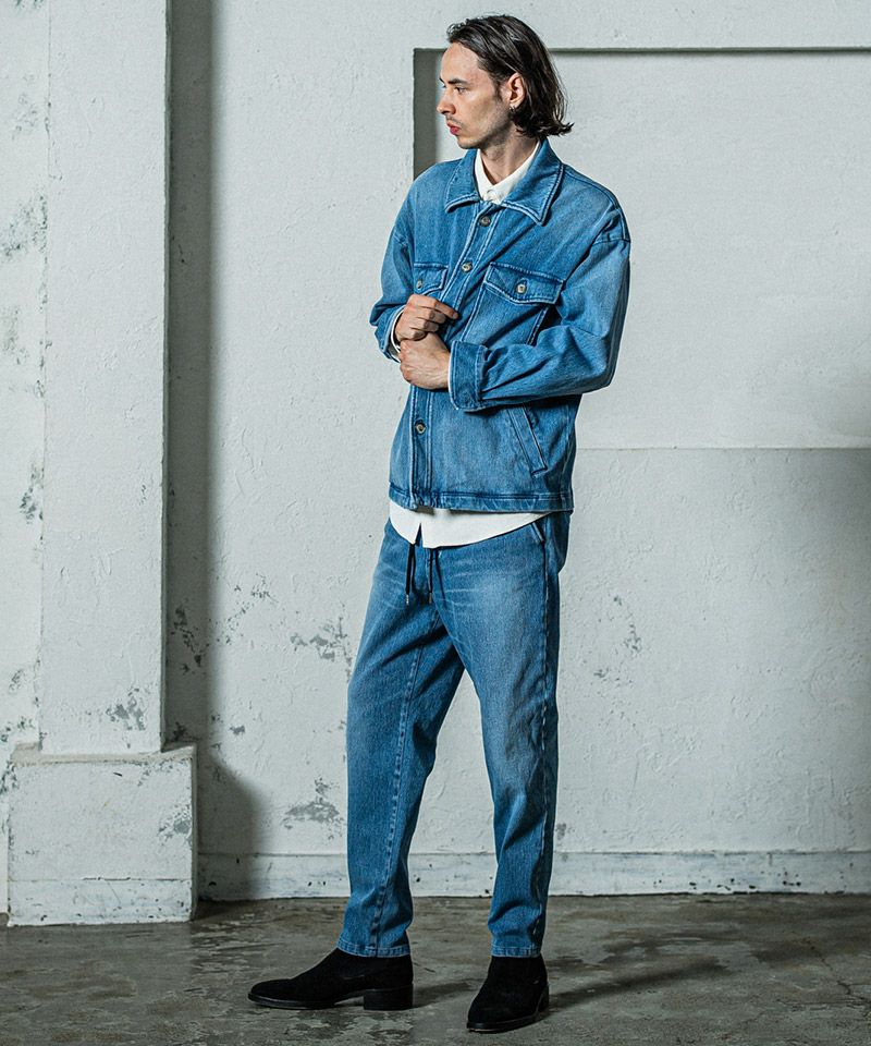 50%OFF【RESOUND CLOTHING(リサウンドクロージング)】denim jersey PAT 