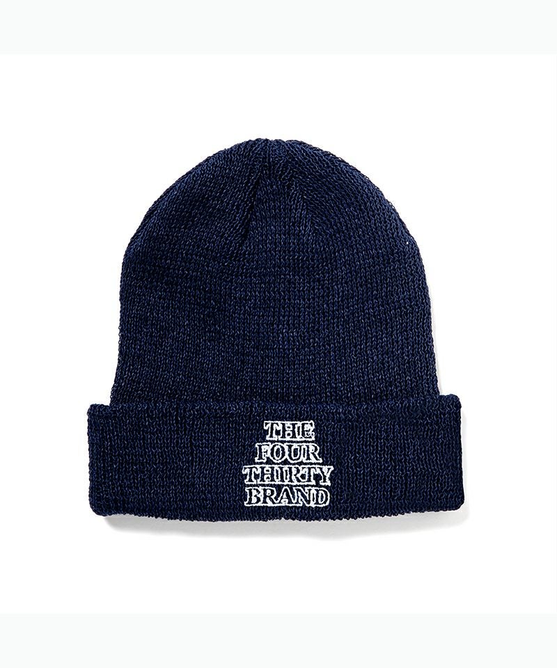 430(フォーサーティ)】PAPER RIB BEANIE ビーニー ニット帽(25-036