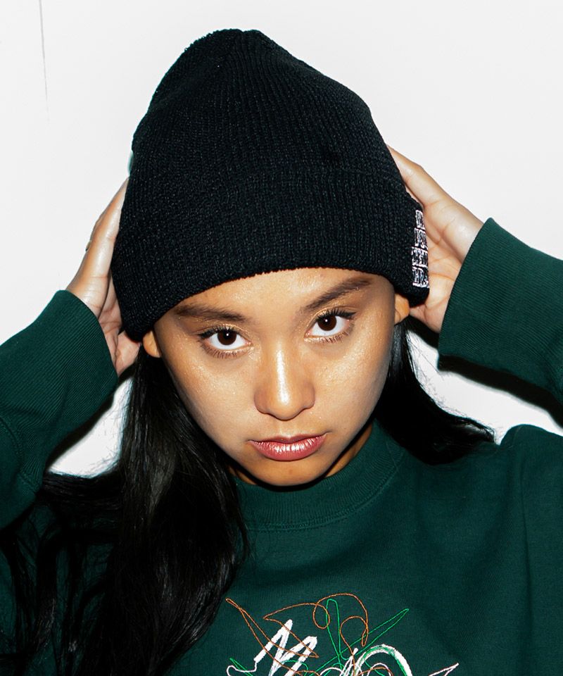 430(フォーサーティ)】PAPER RIB BEANIE ビーニー ニット帽(25-036