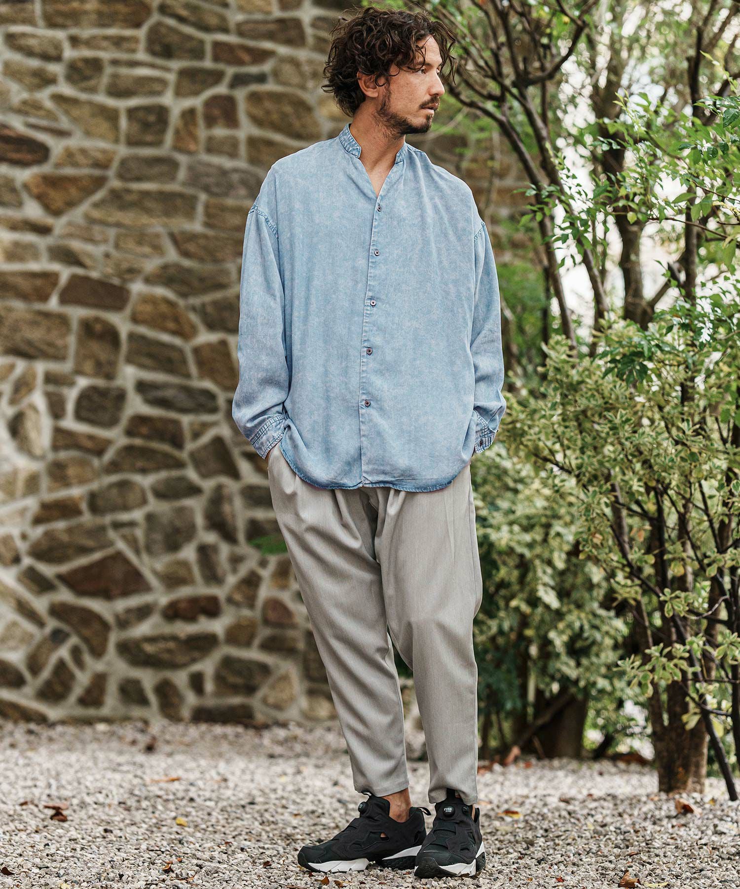 30%OFF【CAMBIO(カンビオ)】Silky Chemical Wash Denim Skipper Band