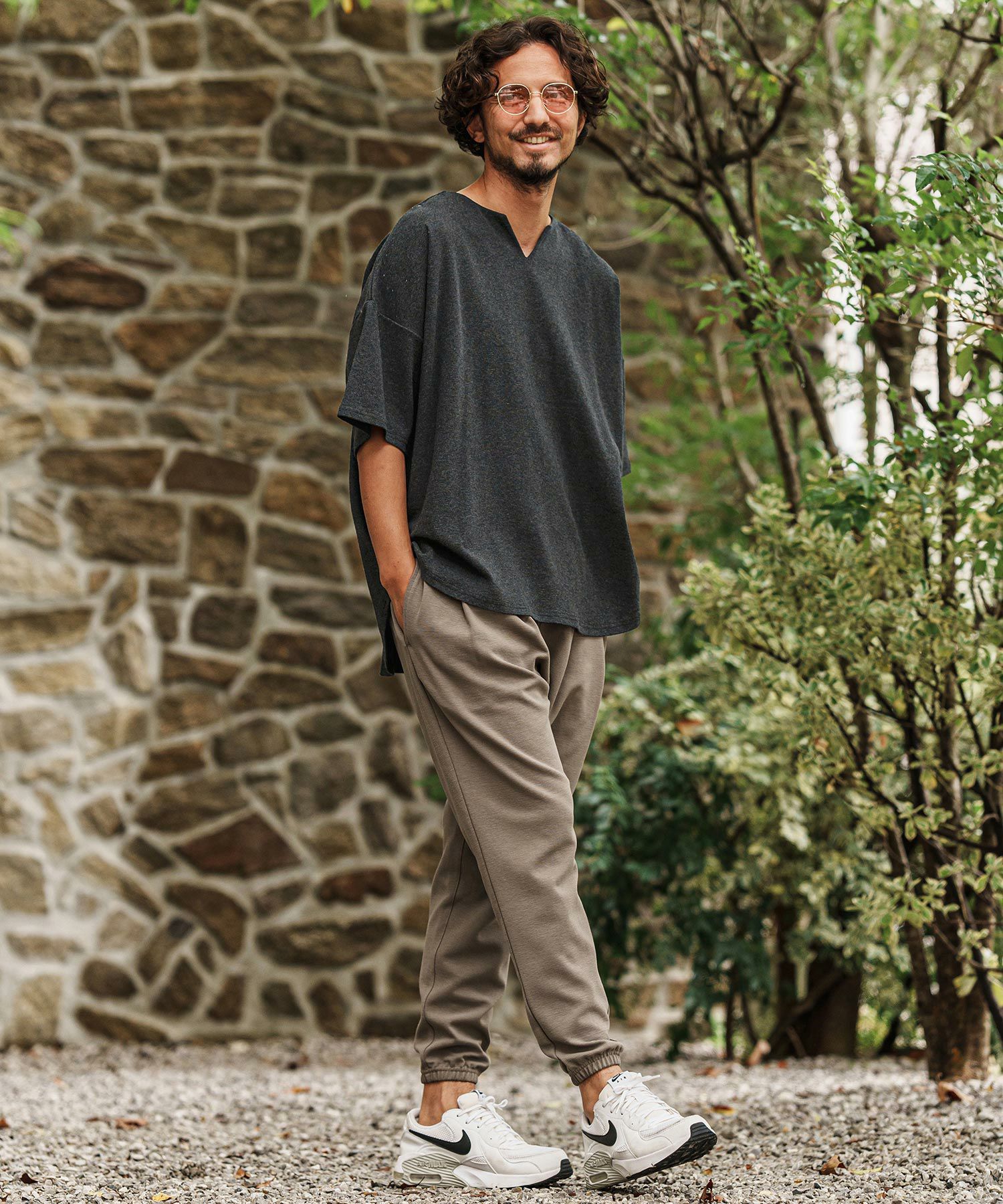 30%OFF【CAMBIO(カンビオ)】Span Fraise Short Sleeve Key Neck Cut