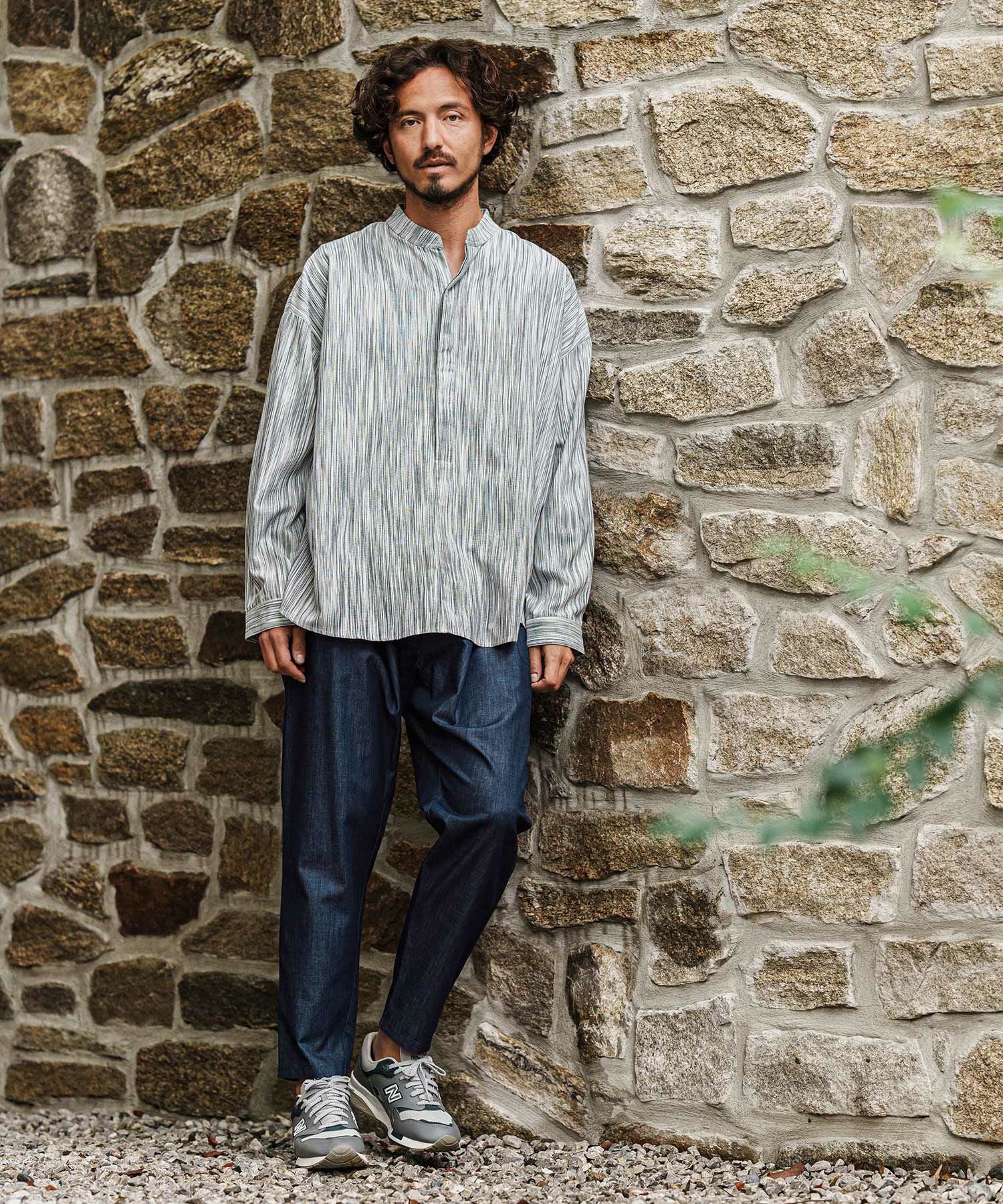 CAMBIO(カンビオ)】Chambray Relax Tapered Easy Pants イージーパンツ