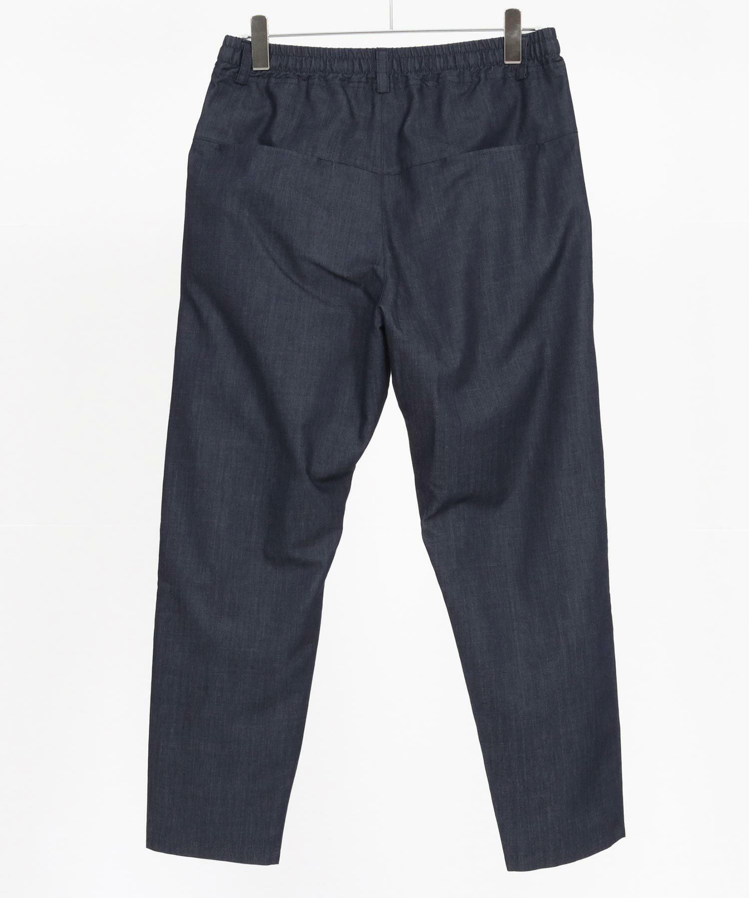 indigo sea2025☆バンブーリラックスパンツ☆グレーブラウン CAMBIO(カンビオ)】Chambray Relax Tapered Easy Pants イージーパンツ