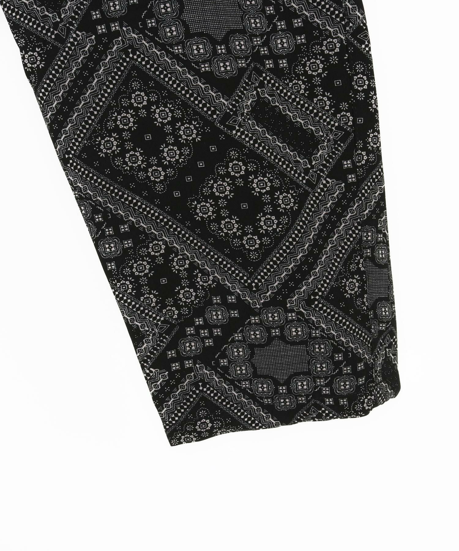 maayan1125様 パンツ 38黒 30%OFF【CAMBIO(カンビオ)】Bandana Pattern Relax Tapered Easy Pants