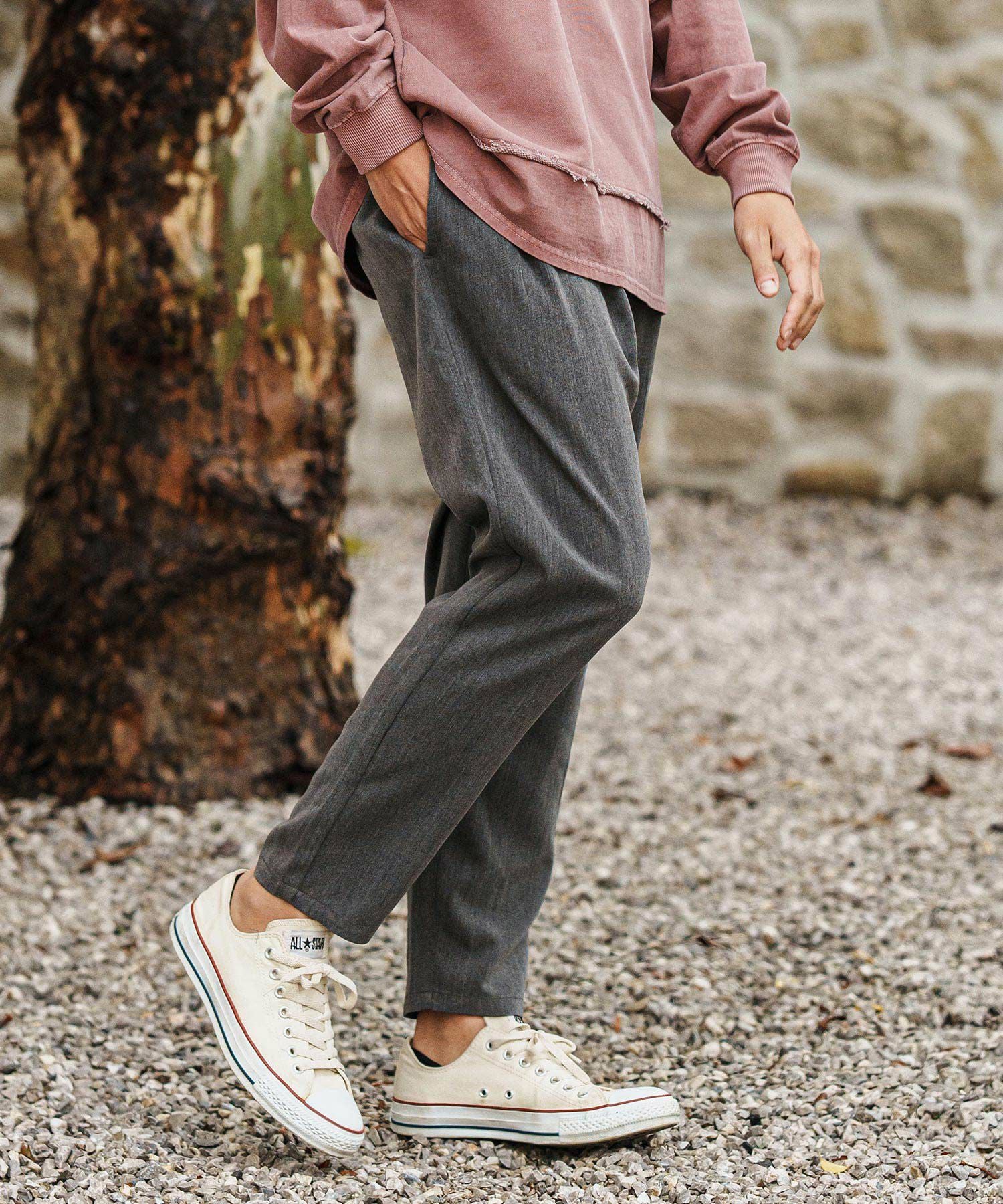 CAMBIO(カンビオ)】TR Relax Tapered Easy Pants イージーパンツ