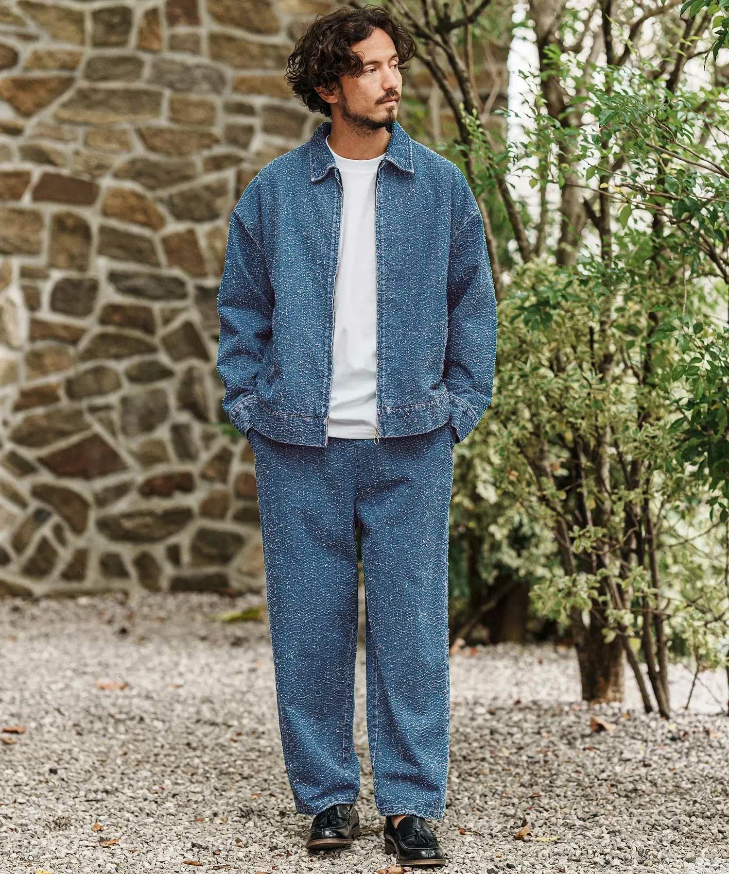 CAMBIO(カンビオ)】Loop Nep Denim Zip Jacket ジップジャケット(PF