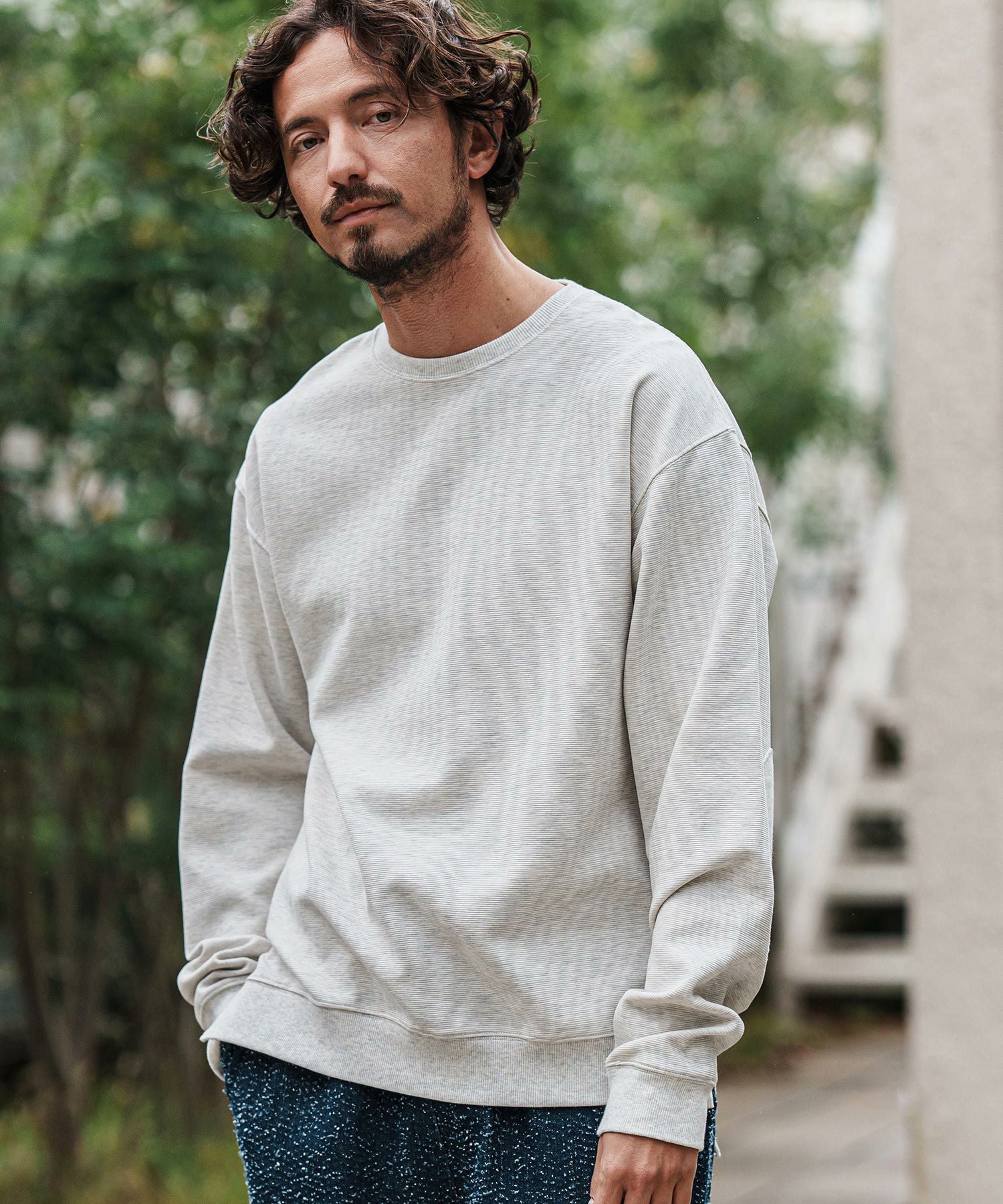 30%OFF【CAMBIO(カンビオ)】Stretch Seersucker Key Neck Short Sleeve