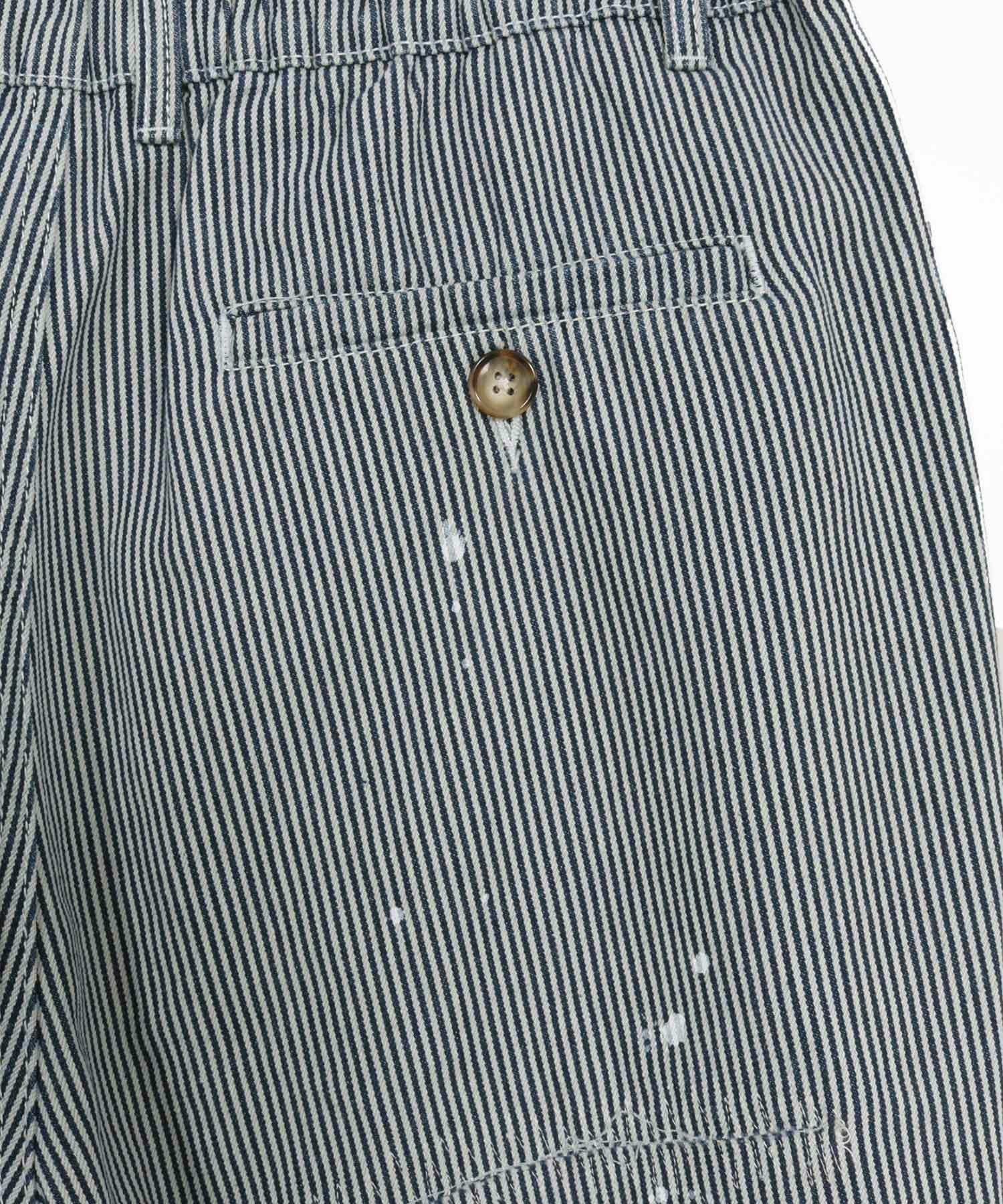 cambio ヒッコリーストライプ サルエル L CAMBIO(カンビオ)】 Heritage Hickory Stripe Distressed Pants
