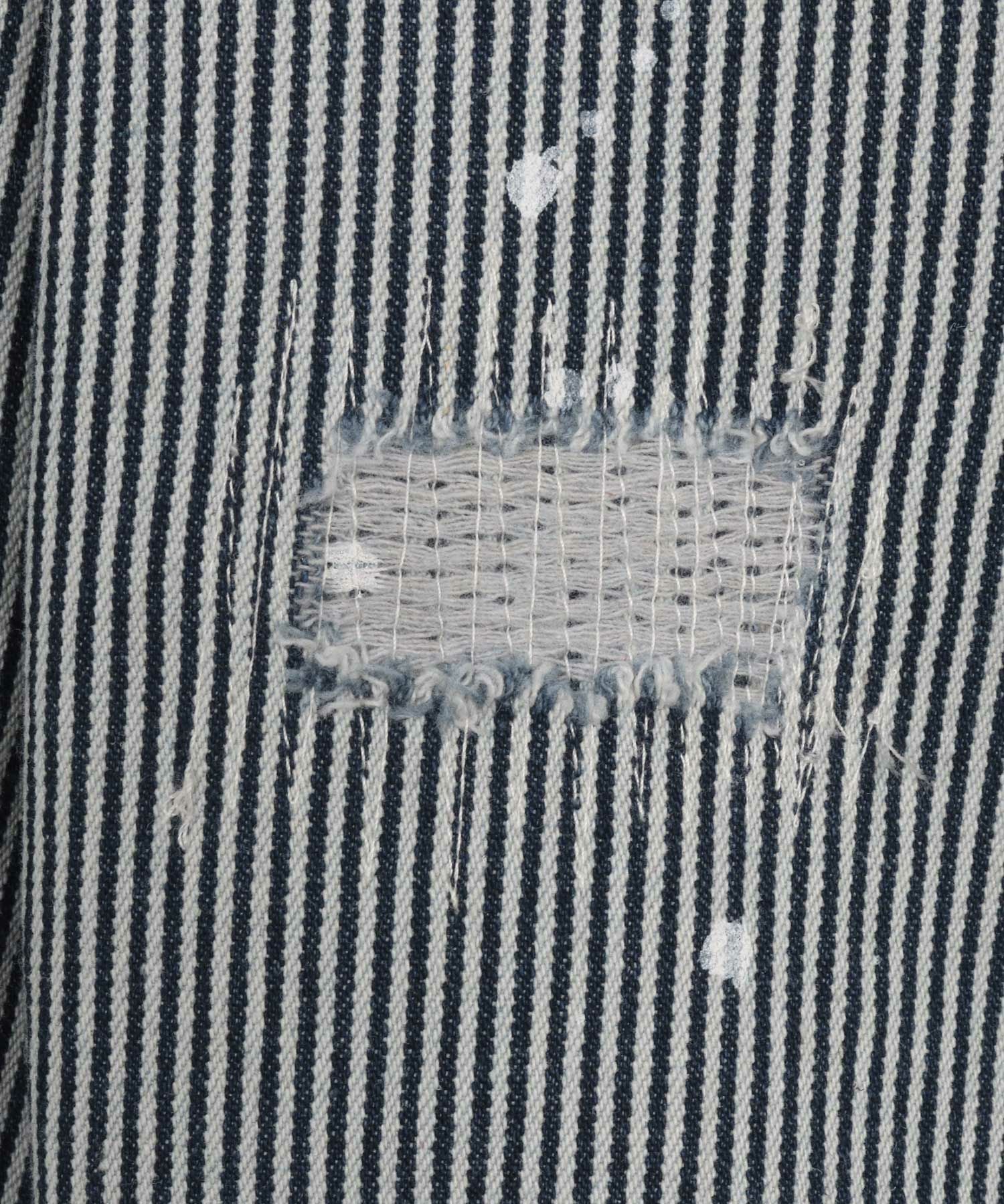 CAMBIO(カンビオ)】 Heritage Hickory Stripe Distressed Pants