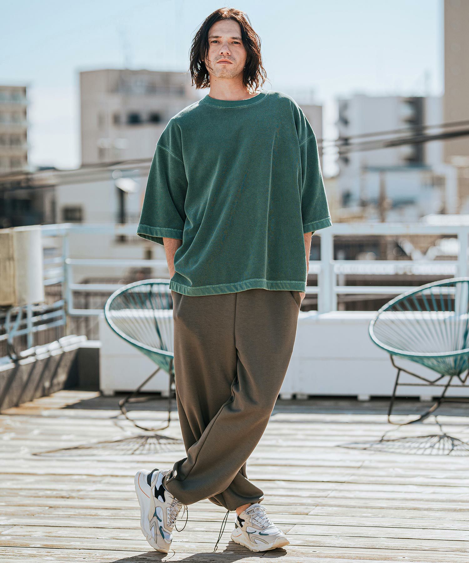 30%OFF【CAMBIO(カンビオ)】裾絞りポンチイージーパンツ(CMB-R0130