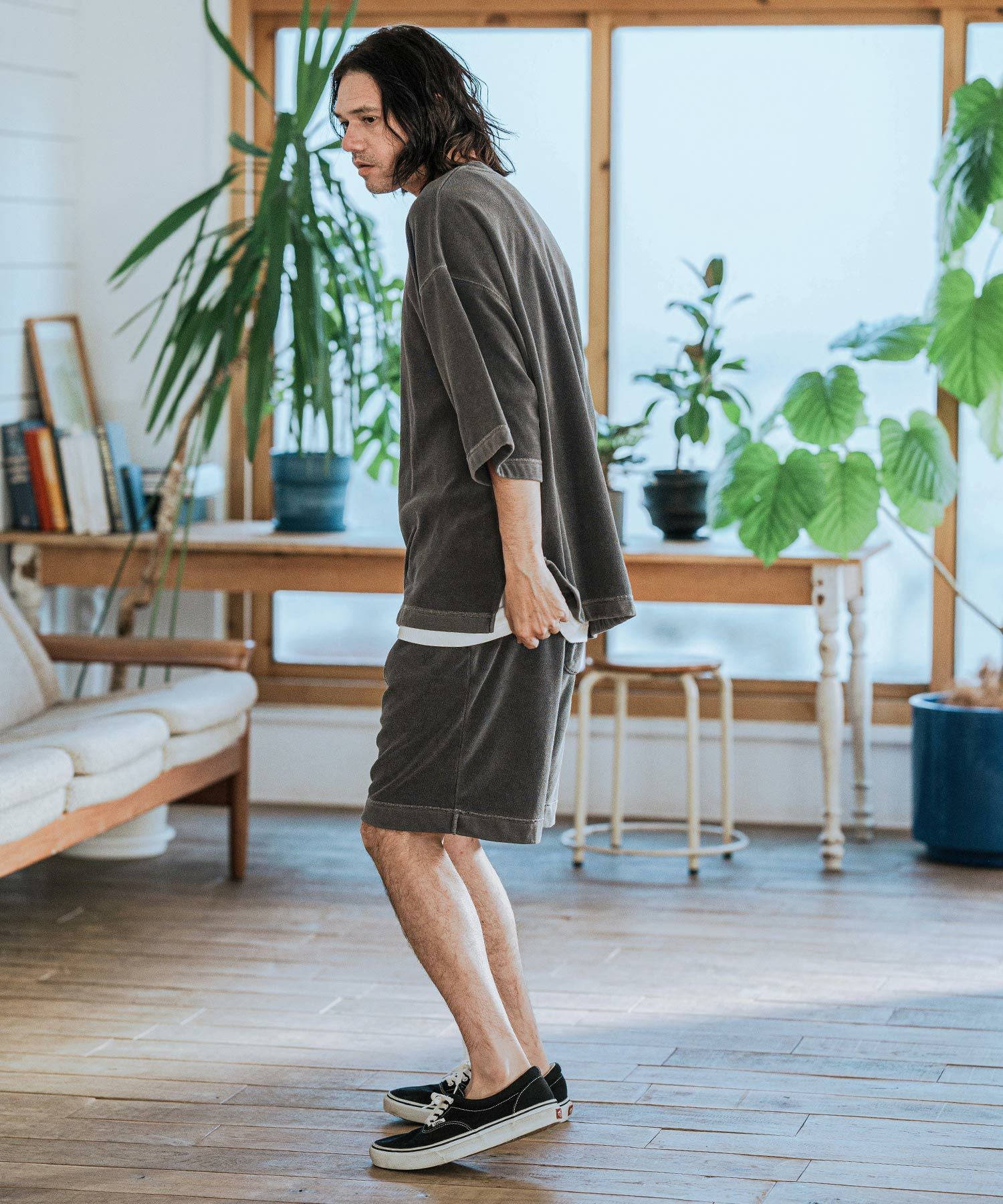 CAMBIO(カンビオ)】Pigment Pile Short Pants パイルショートパンツ