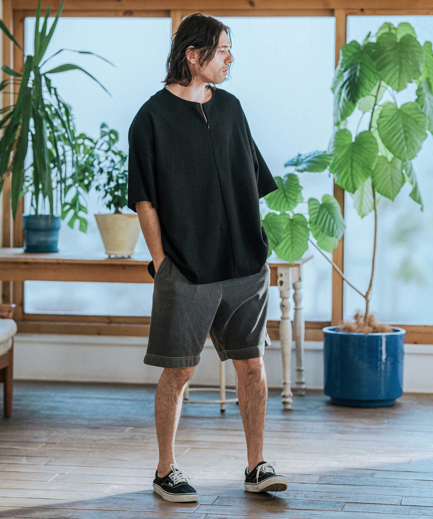 CAMBIO(カンビオ)】Pigment Pile Short Pants パイルショートパンツ