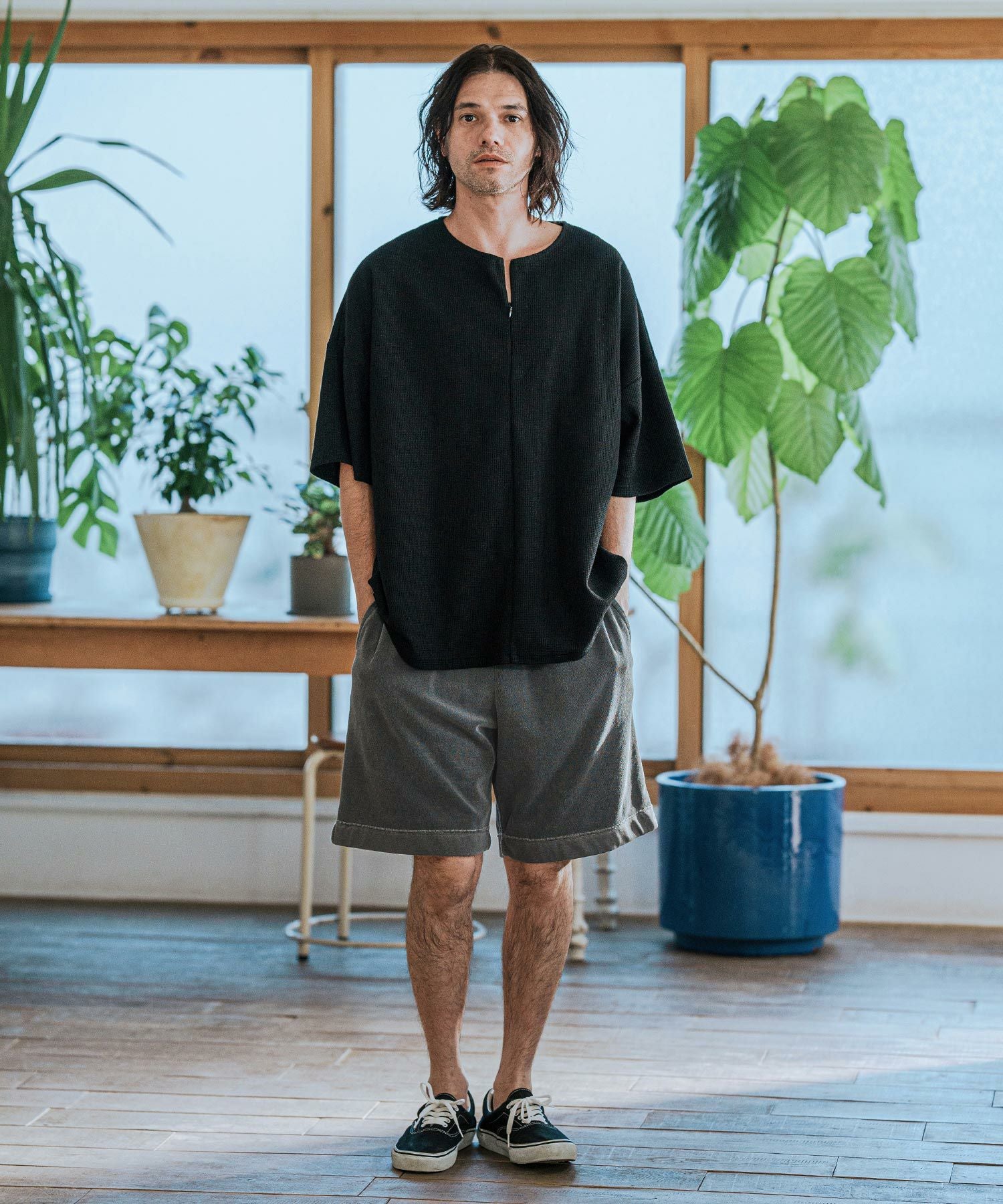 CAMBIO(カンビオ)】Pigment Pile Short Pants パイルショートパンツ