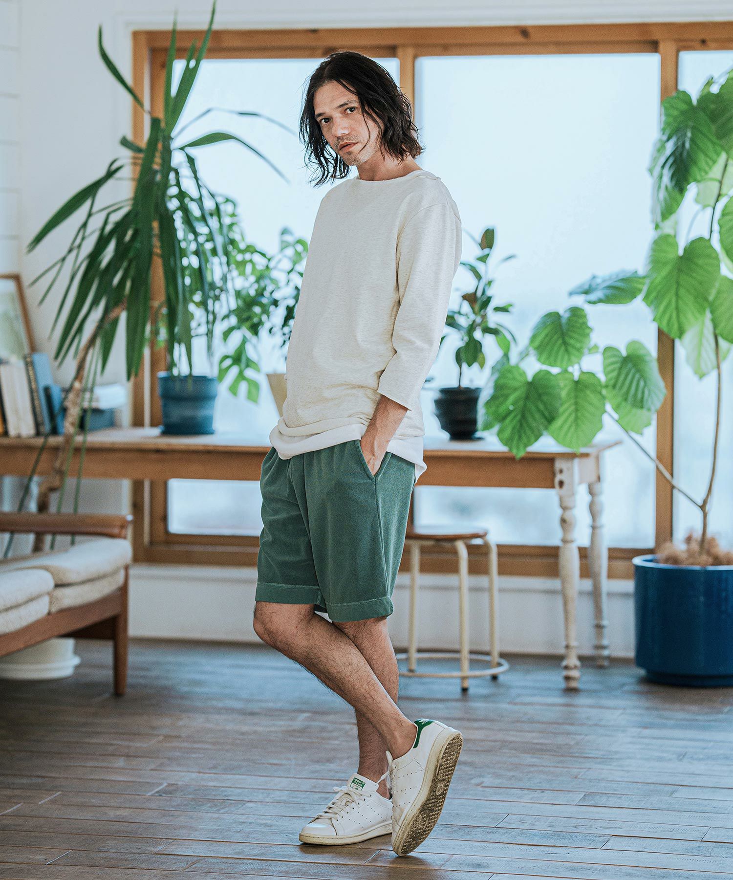 CAMBIO(カンビオ)】Pigment Pile Short Pants パイルショートパンツ