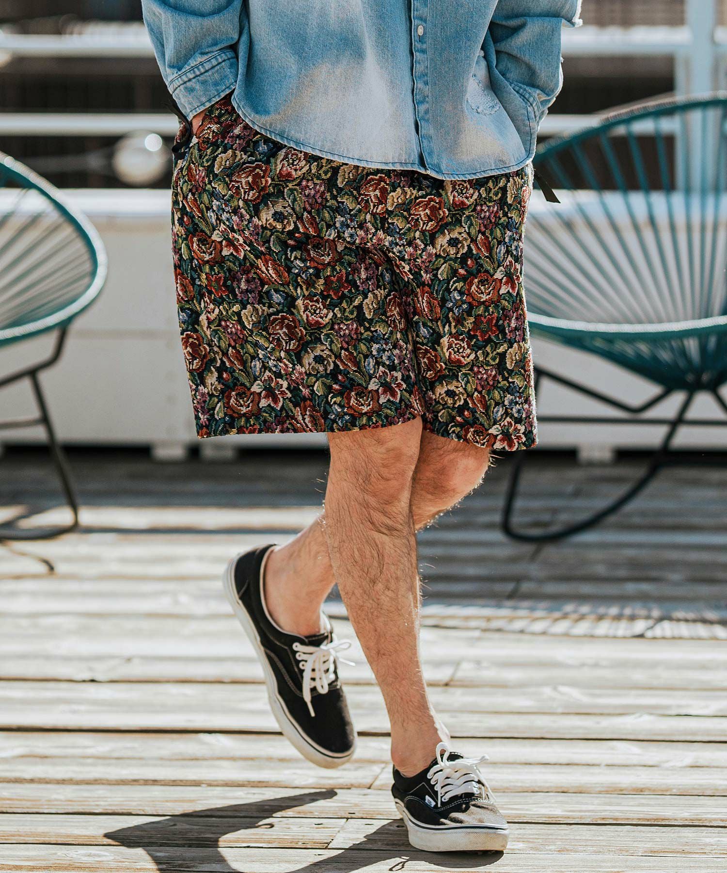 CAMBIO(カンビオ)】Botanical Gobelin Short Pants ショートパンツ