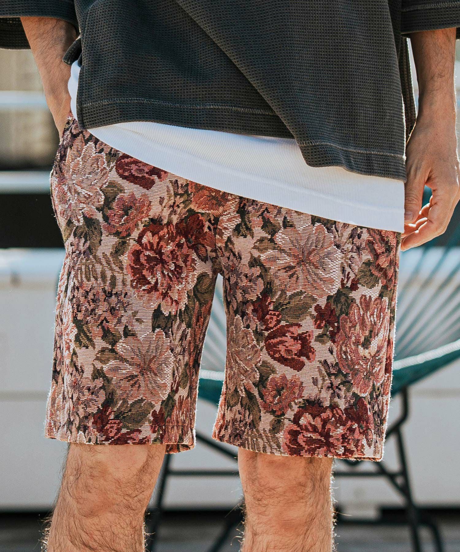 CAMBIO(カンビオ)】Botanical Gobelin Short Pants ショートパンツ