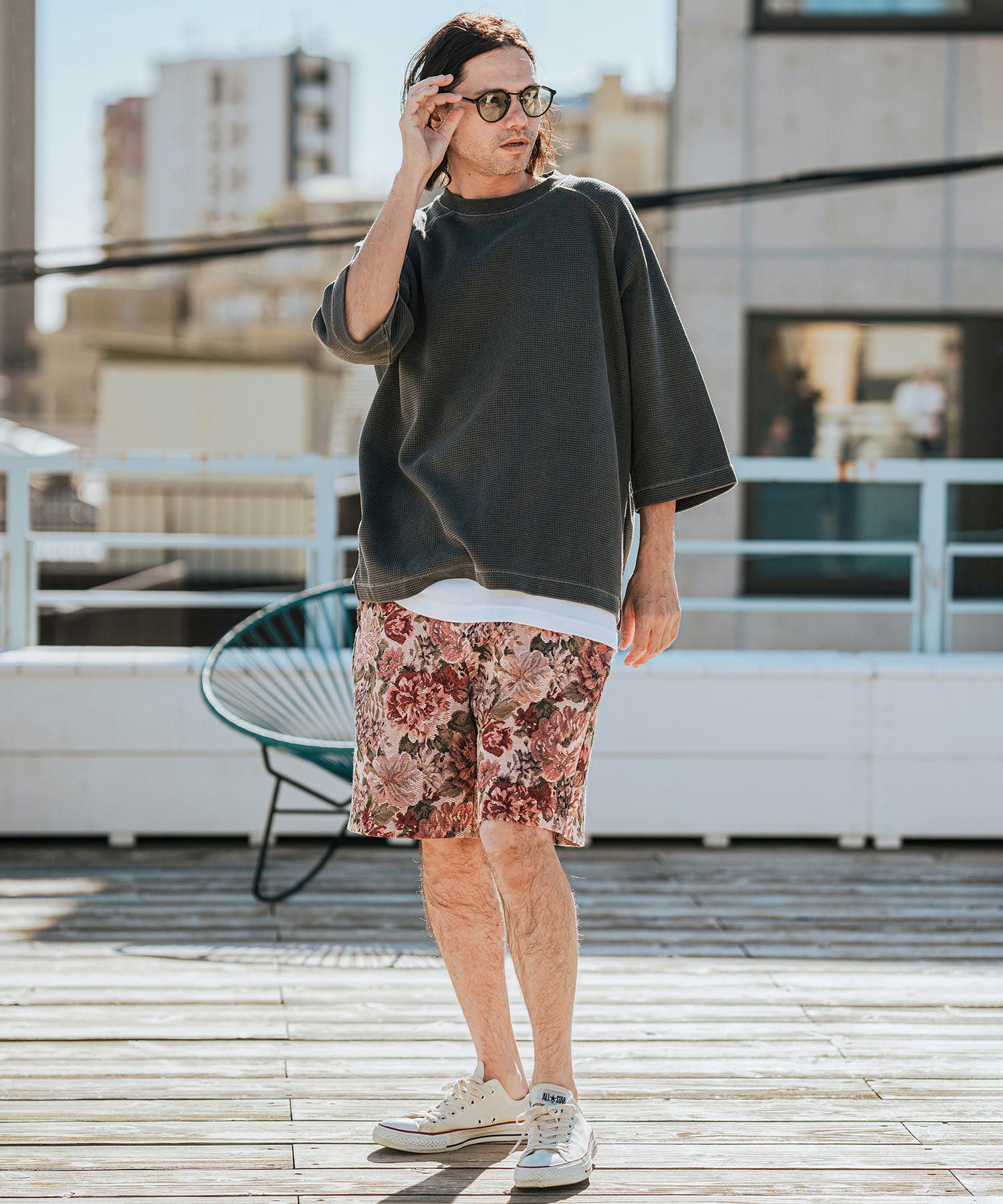 CAMBIO(カンビオ)】Botanical Gobelin Short Pants ショートパンツ