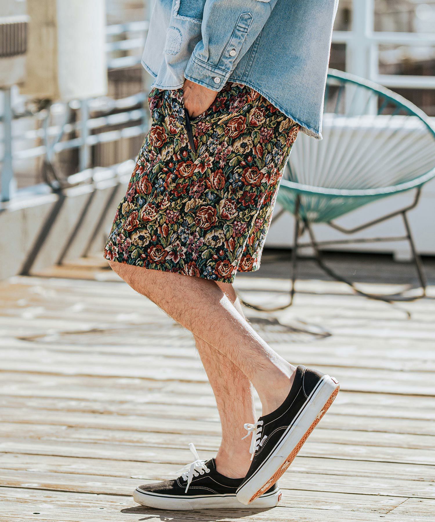 CAMBIO(カンビオ)】Botanical Gobelin Short Pants ショートパンツ
