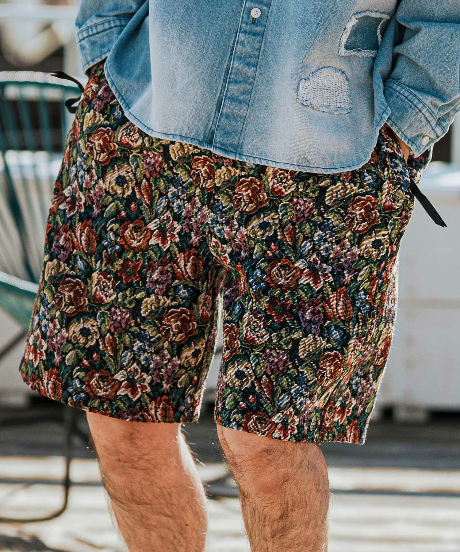CAMBIO(カンビオ)】Botanical Gobelin Short Pants ショートパンツ