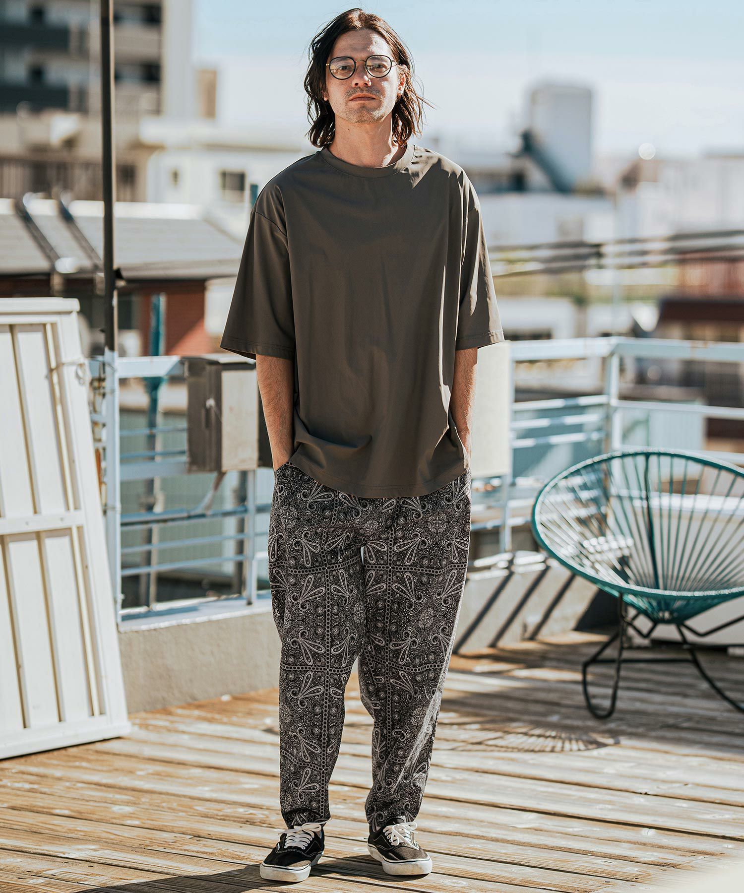 cambio カンビオペイズリー柄パンツ刺繍カーテン生地　古着 CAMBIO(カンビオ)】Gobelin Balloon Pants バルーンパンツ(CAM24SS-008