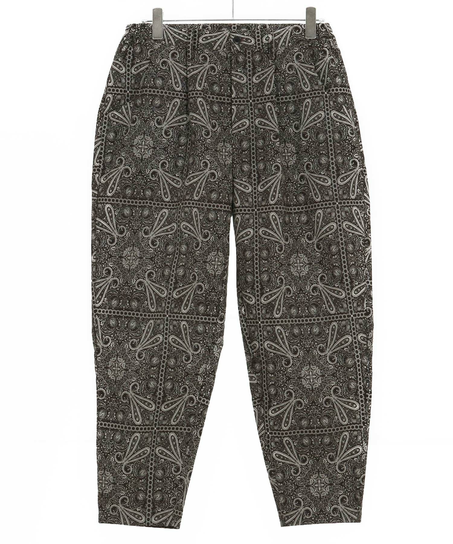 30%OFF【CAMBIO(カンビオ)】ペイズリー総柄テーパードパンツ(CMB-R0144