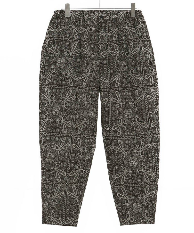 30%OFF【CAMBIO(カンビオ)】ペイズリー総柄テーパードパンツ(CMB-R0144 