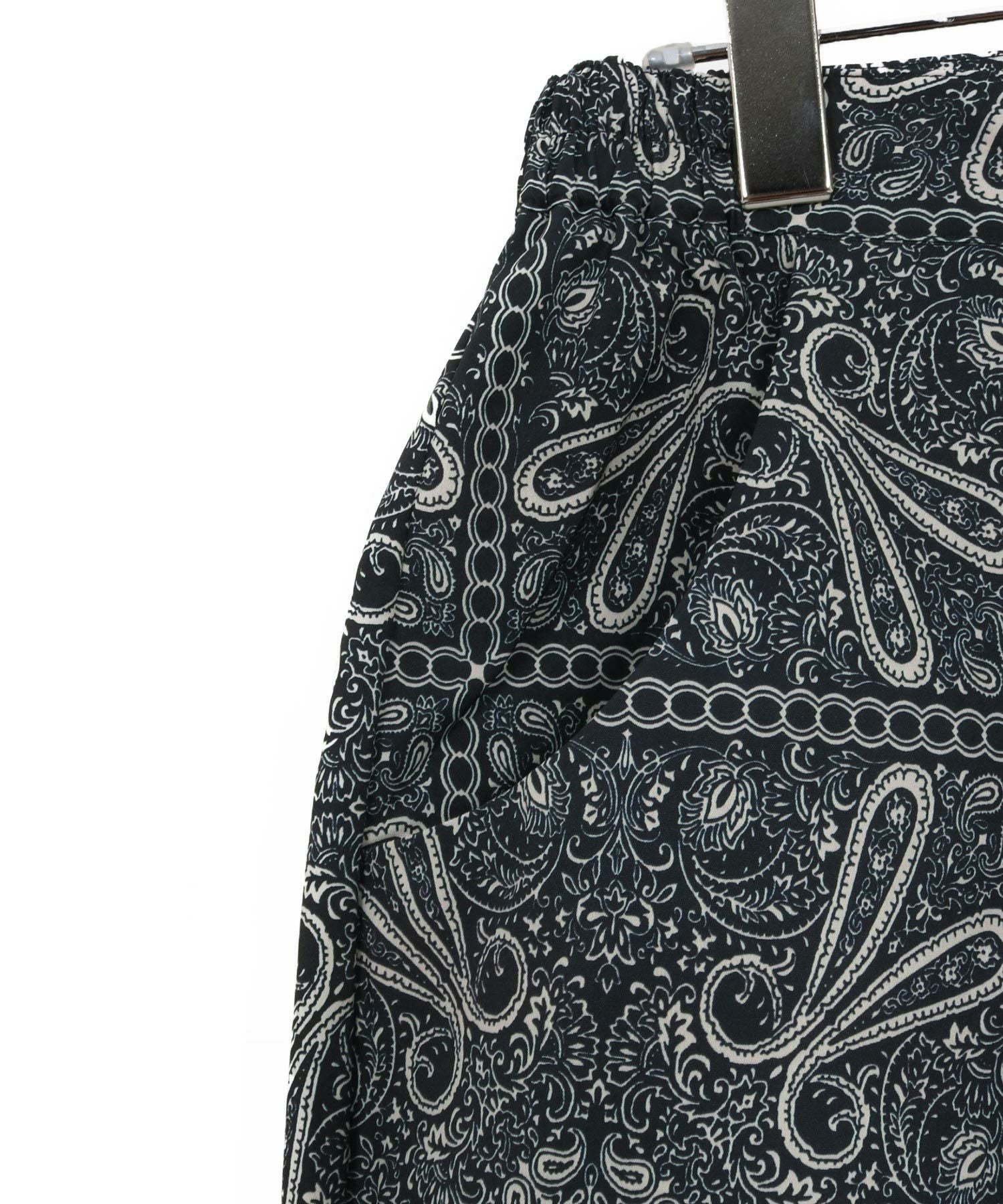 30%OFF【CAMBIO(カンビオ)】ペイズリー総柄テーパードパンツ(CMB-R0144