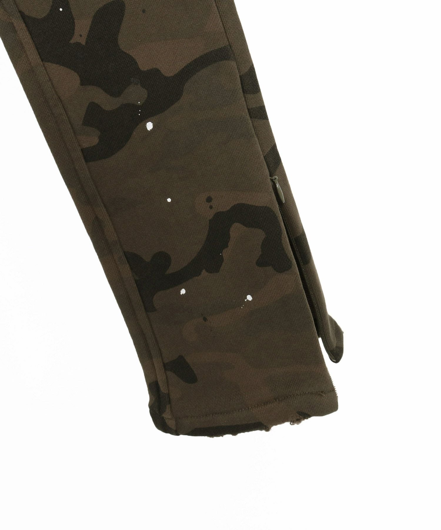 CAMBIO(カンビオ)】Distressed Camouflage Print Sweat Jodhpurs Pants
