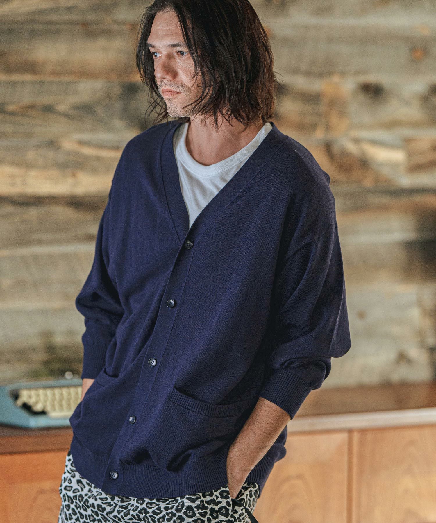 30%OFF【CAMBIO(カンビオ)】High Gauge Cotton Knit 3-4 Sleeve