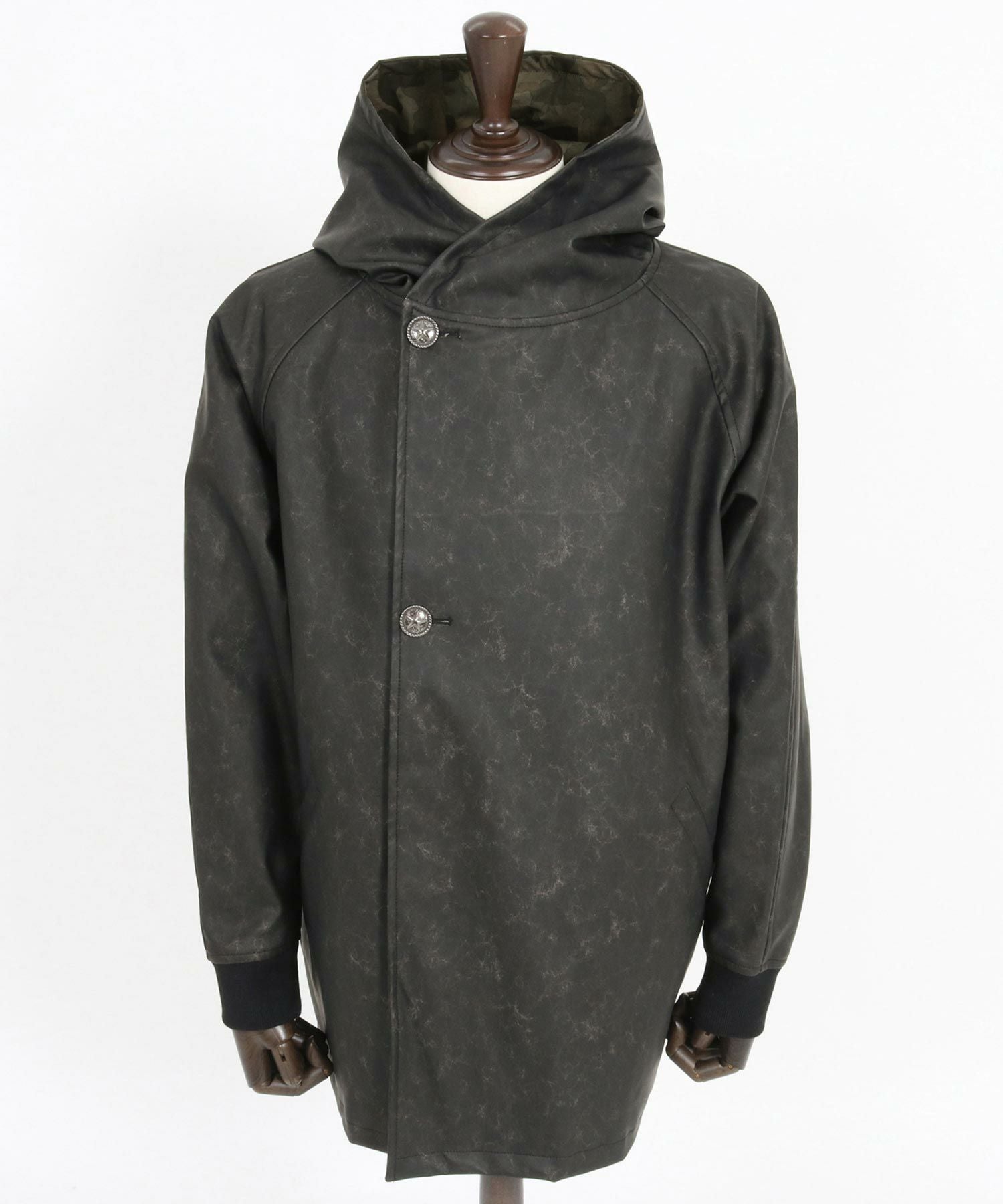 CAMBIO(カンビオ)】Vintage Like Synthetic Leather Poncho Like