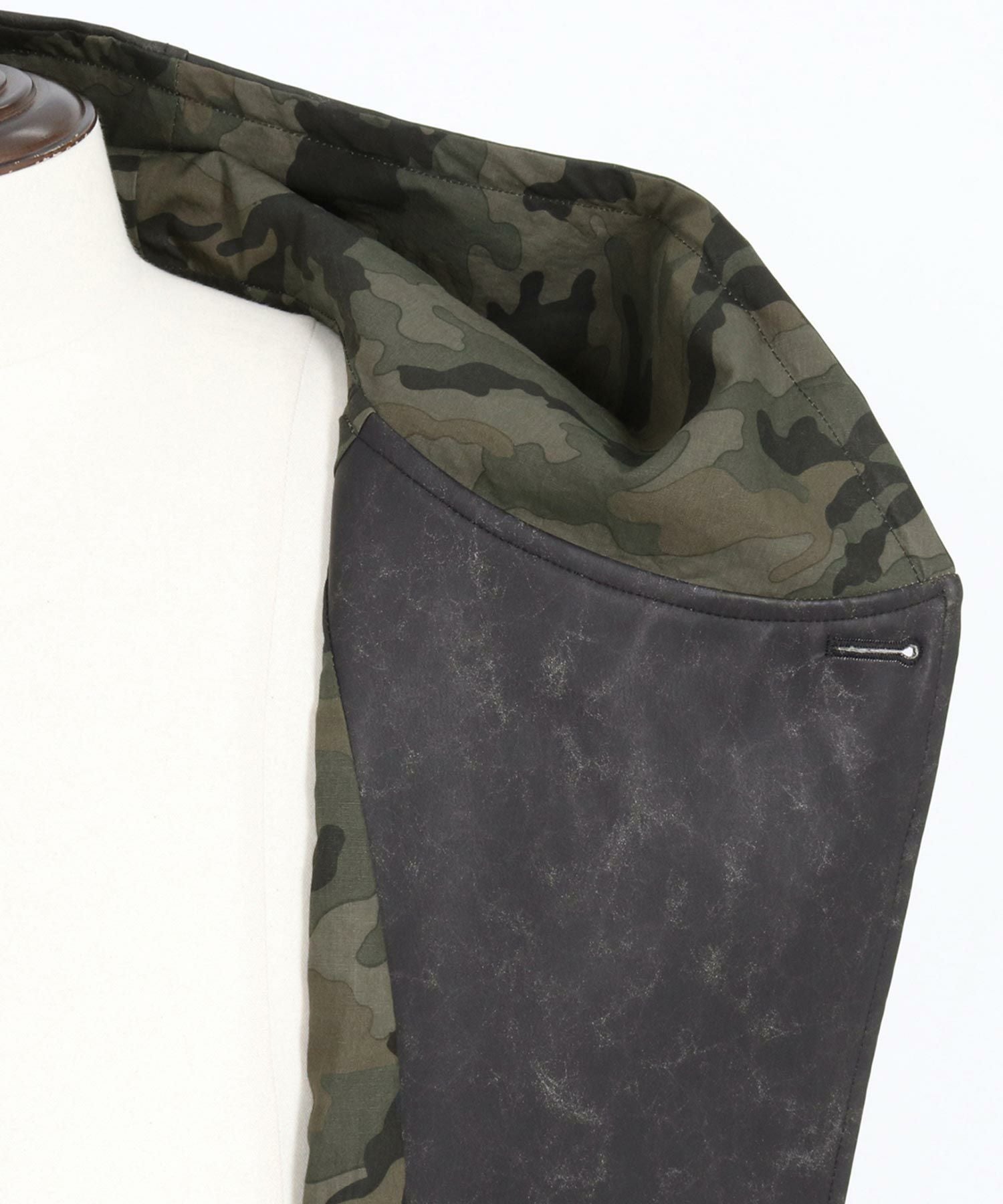 CAMBIO(カンビオ)】Vintage Like Synthetic Leather Poncho Like