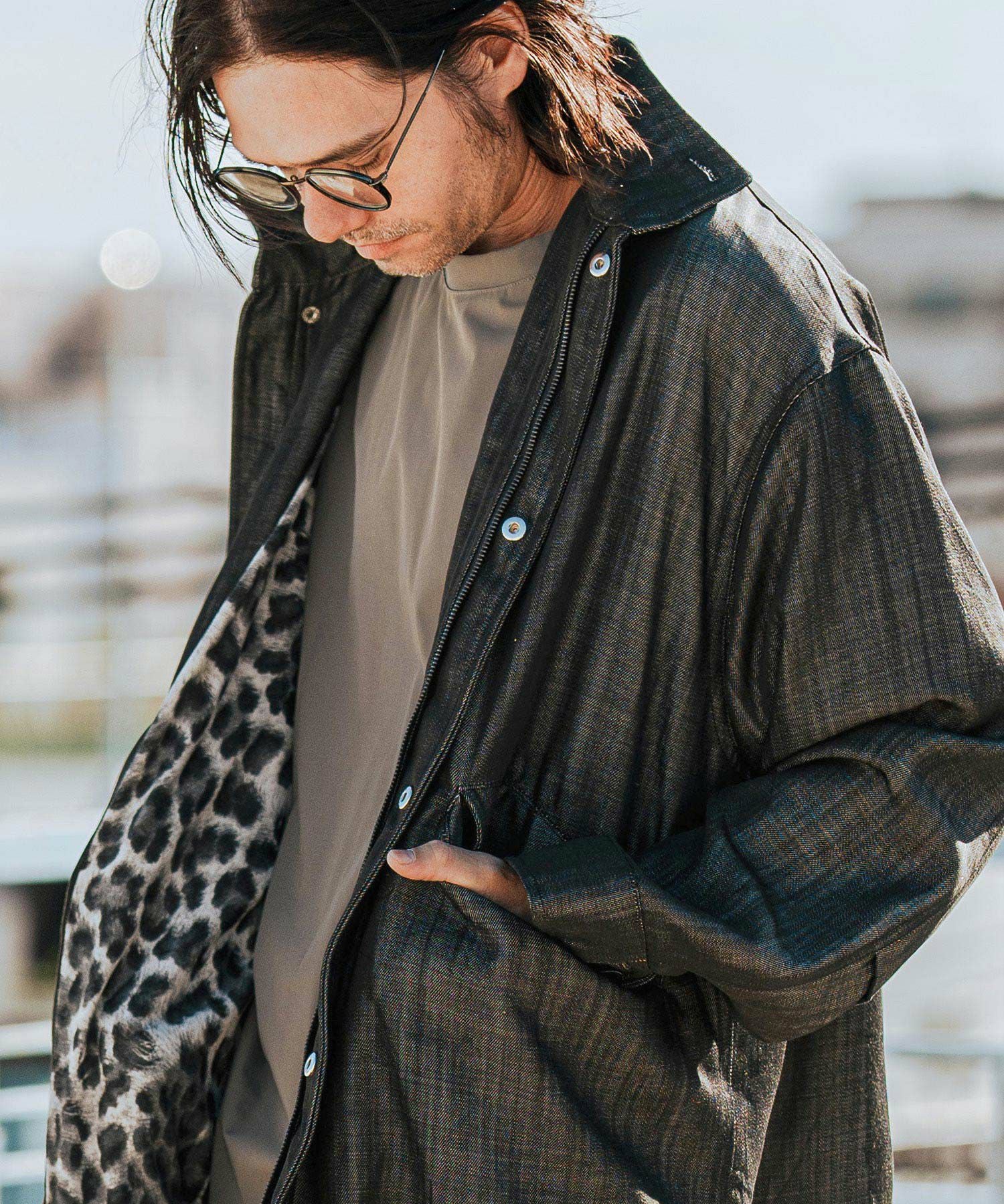 CAMBIO(カンビオ)】Silky Denim Short Mods Jacket ブルゾン(MIU-251