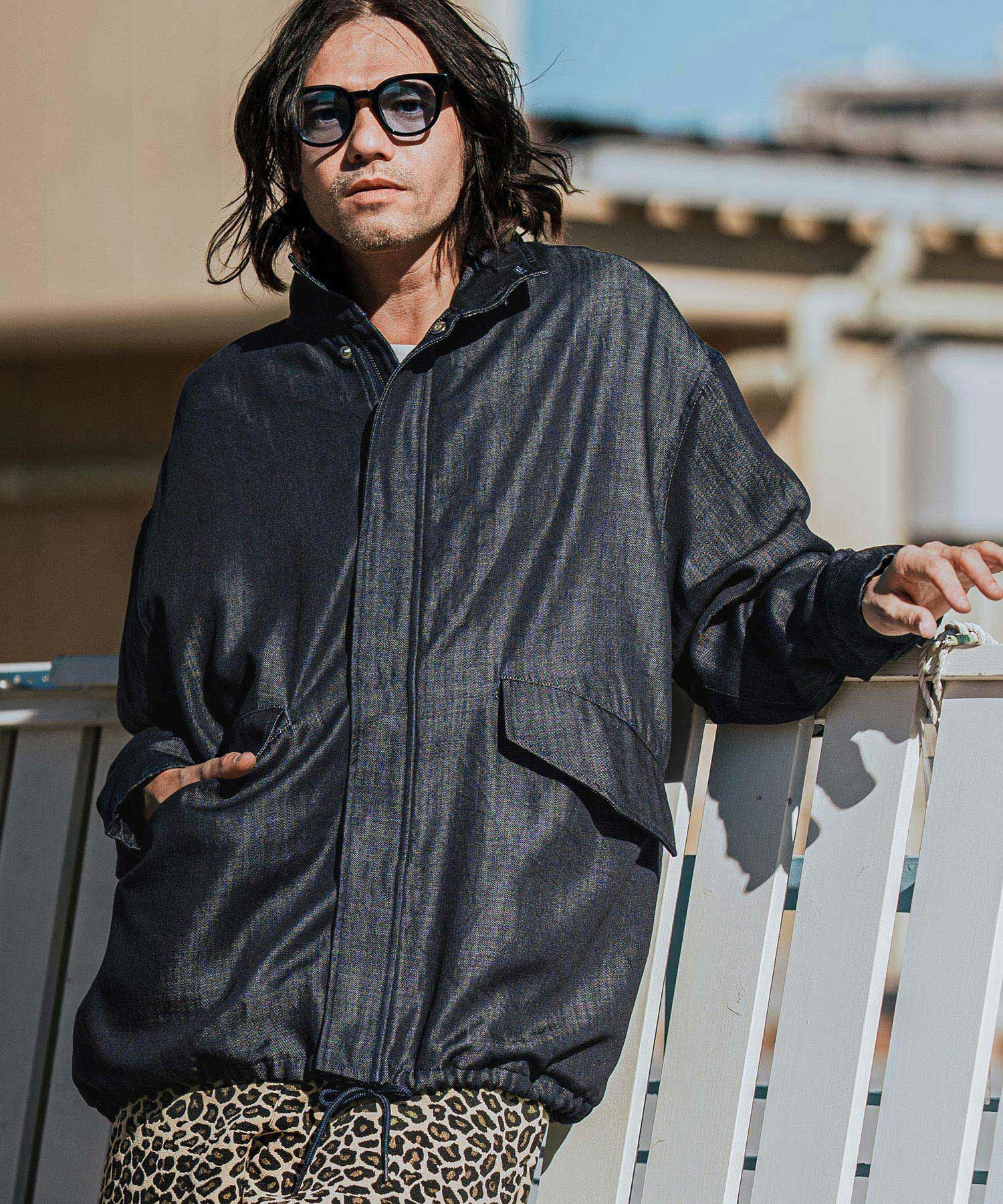 CAMBIO(カンビオ)】Silky Denim Short Mods Jacket ブルゾン(MIU-251