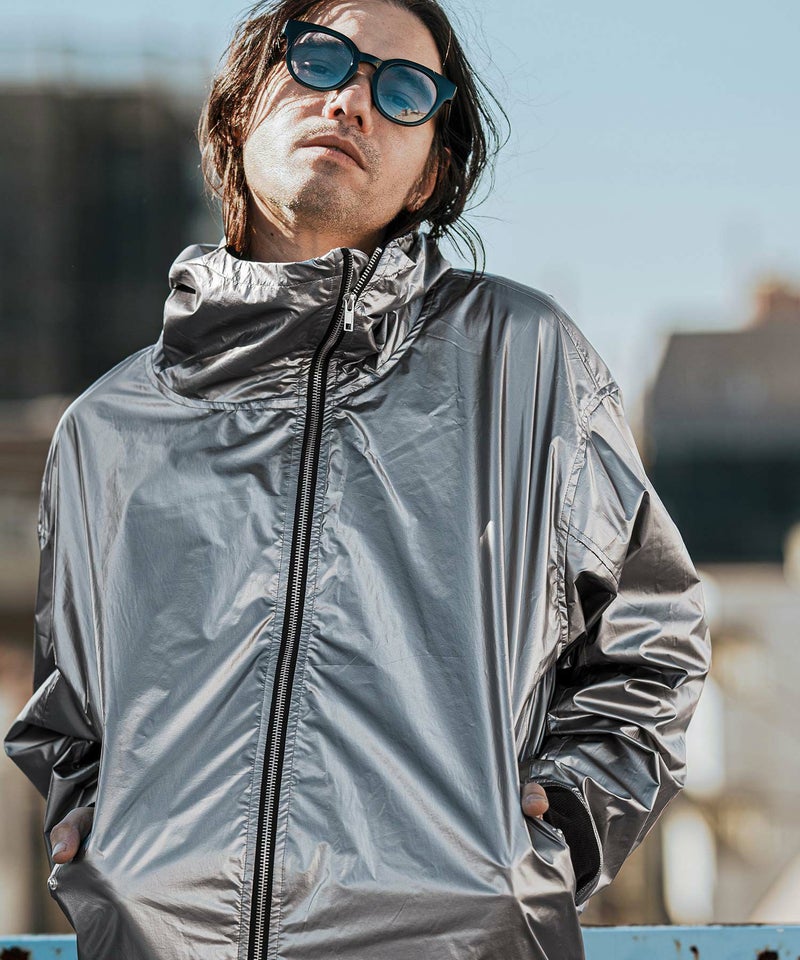 CAMBIO(カンビオ)】Metallic Coating Hooded Blouson ブルゾン(MIU-251 