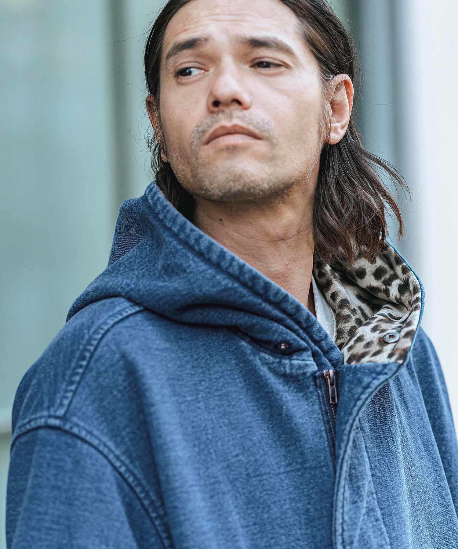 50%OFF【CAMBIO(カンビオ)】Indigo URAKE Riders Hooded Jacket