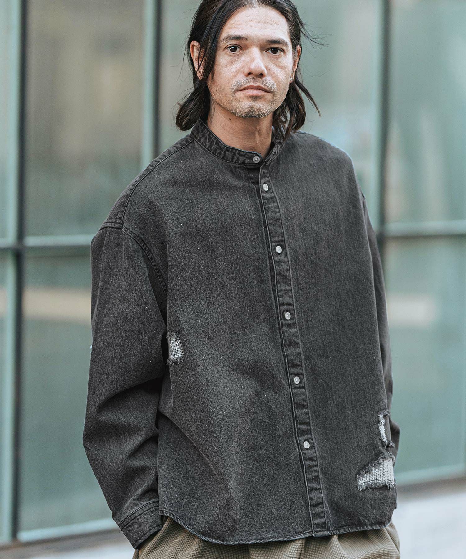 45R(45rpm 45アールピーエム) リネンコットン スラブミックスカノコシャツ【LSHA69595】 Farm Rio Lobster Print Buttondown Shirt | Anthropologie