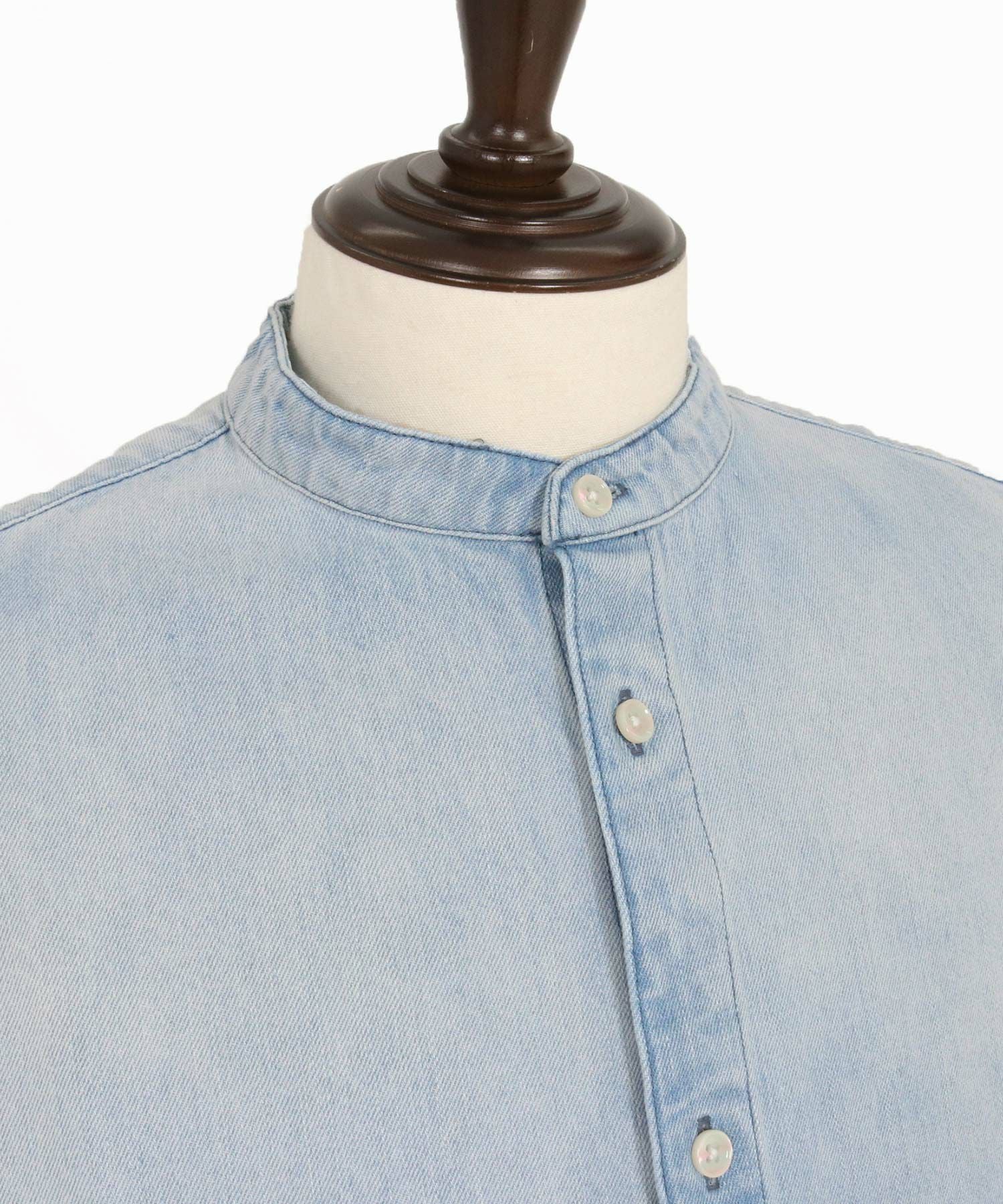 CAMBIO(カンビオ)】Hickory Patchwork Denim Shirts デニムシャツ(MIU