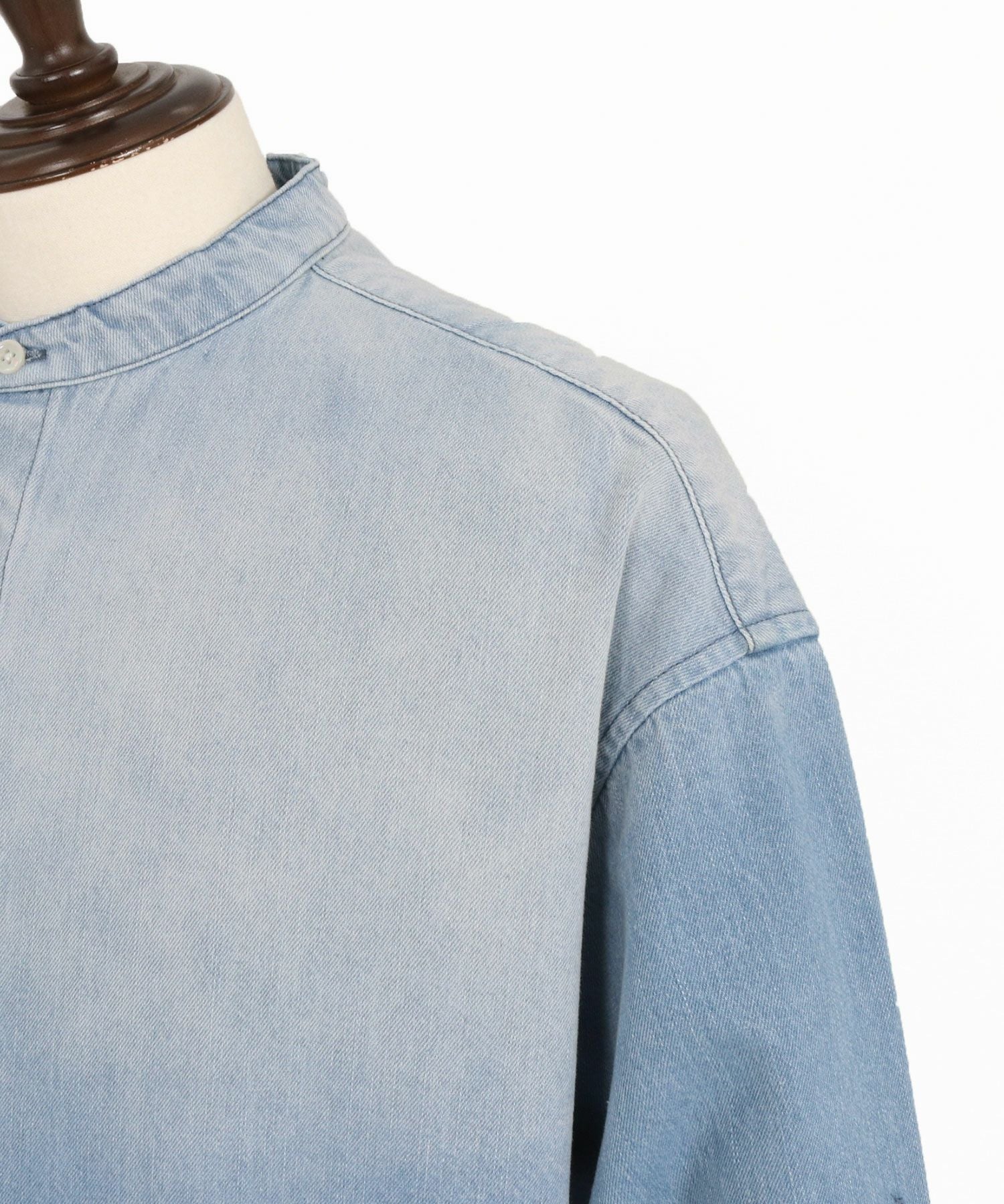 CAMBIO(カンビオ)】Hickory Patchwork Denim Shirts デニムシャツ(MIU