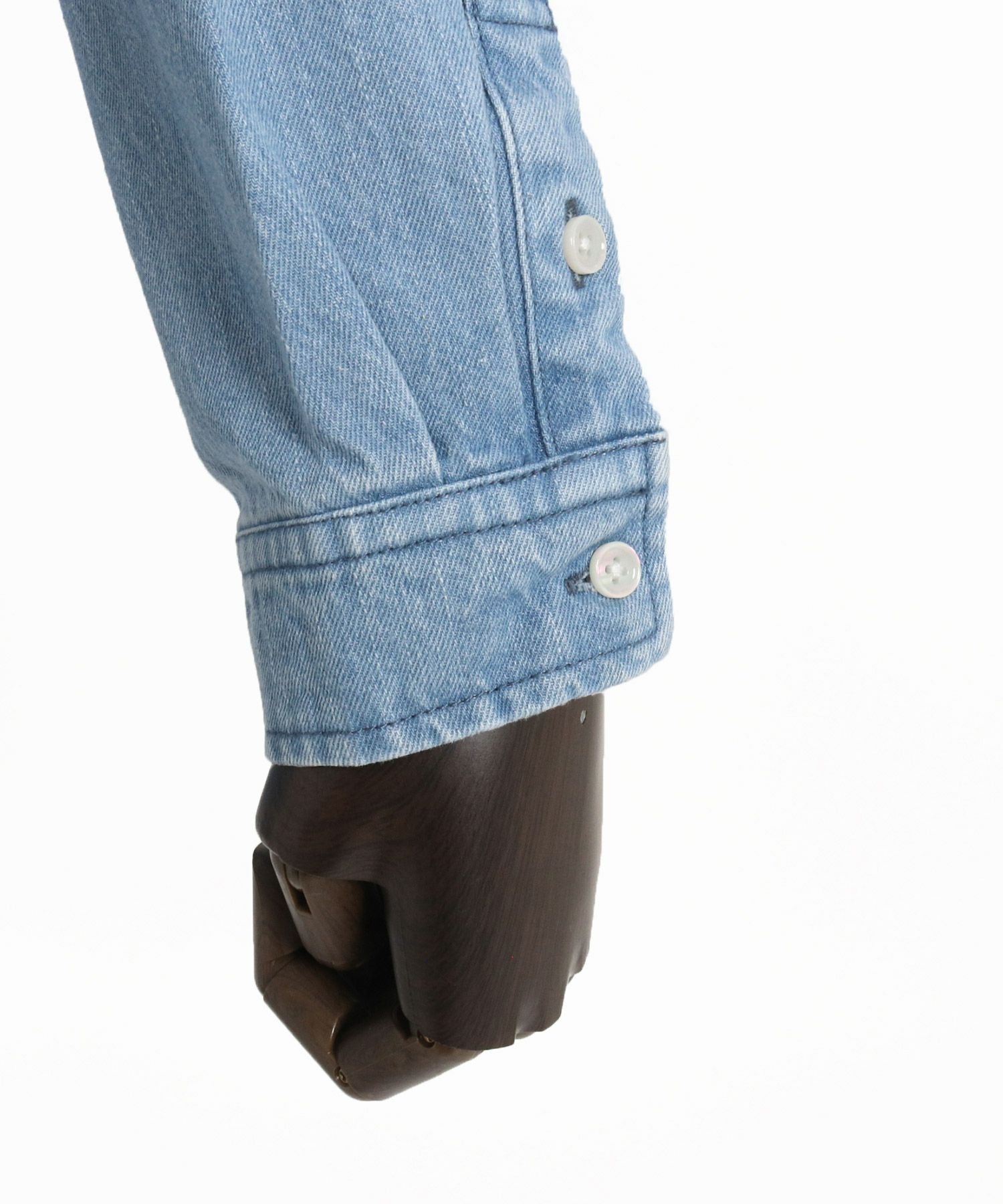 CAMBIO(カンビオ)】Hickory Patchwork Denim Shirts デニムシャツ(MIU