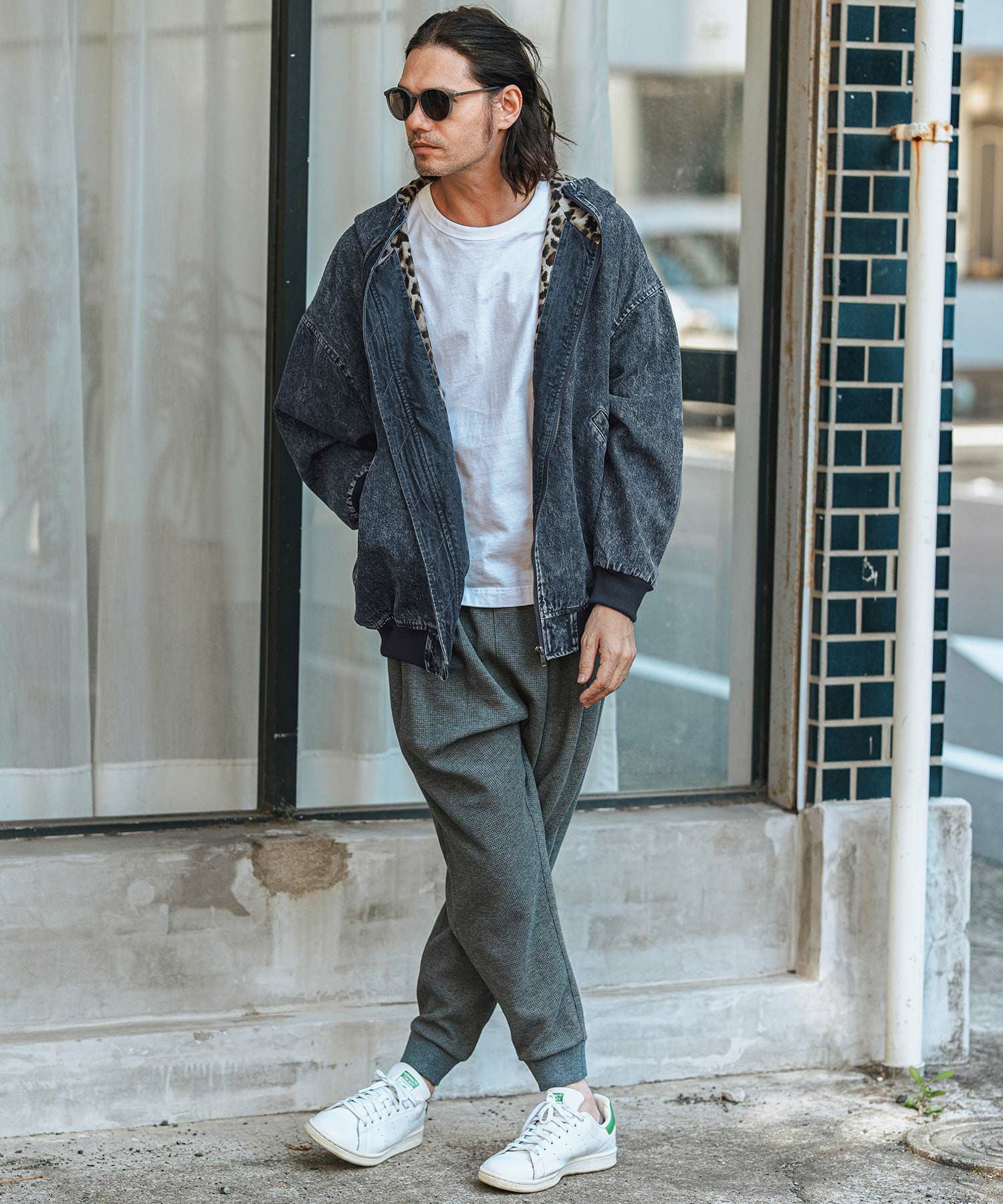30%OFF【CAMBIO(カンビオ)】Chemical Wash Denim Hooded Blouson