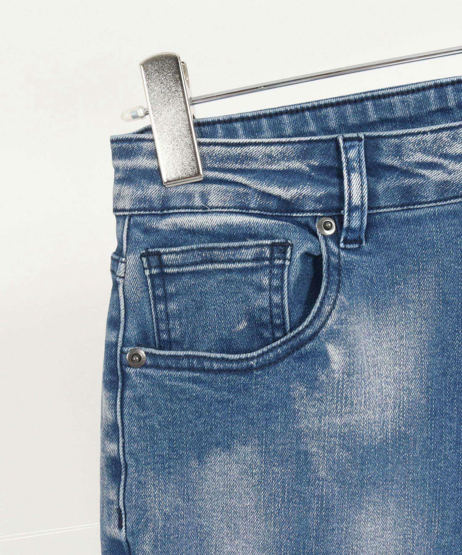 30%OFF【CAMBIO(カンビオ)】Spotted Bleached Stretch Denim Jodhpurs