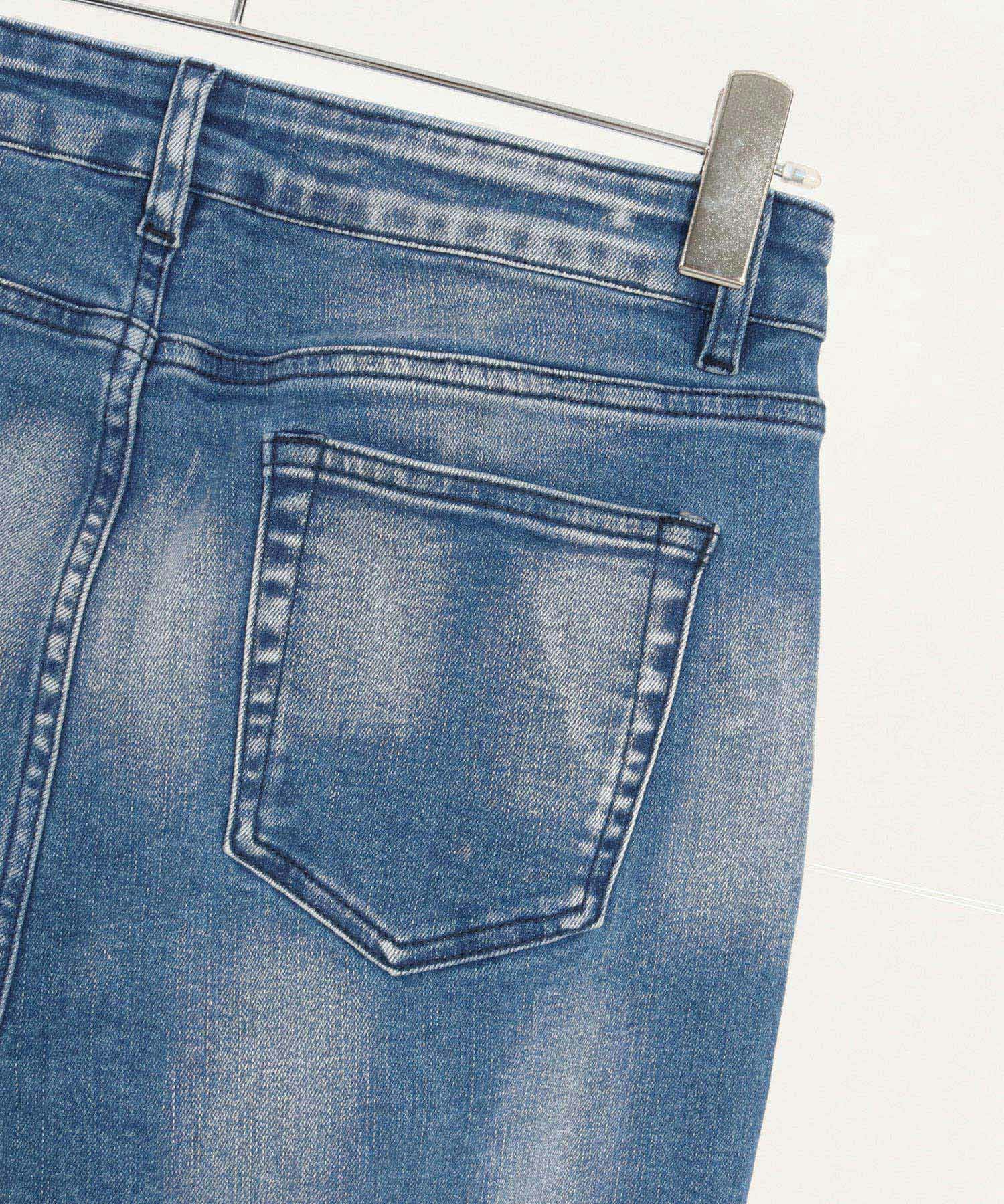 30%OFF【CAMBIO(カンビオ)】Spotted Bleached Stretch Denim Jodhpurs