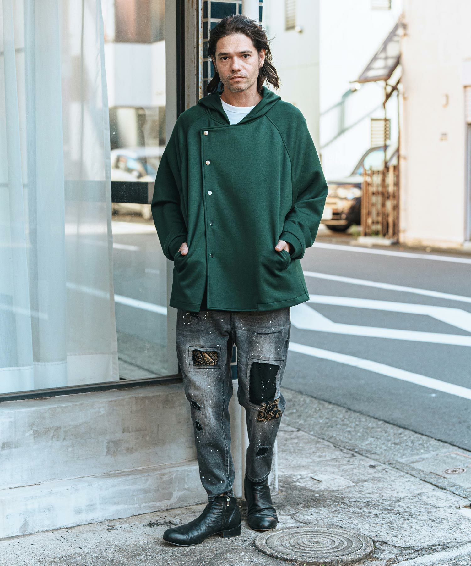 30%OFF【CAMBIO(カンビオ)】Distressed Soft Balloon Silhouette Denim