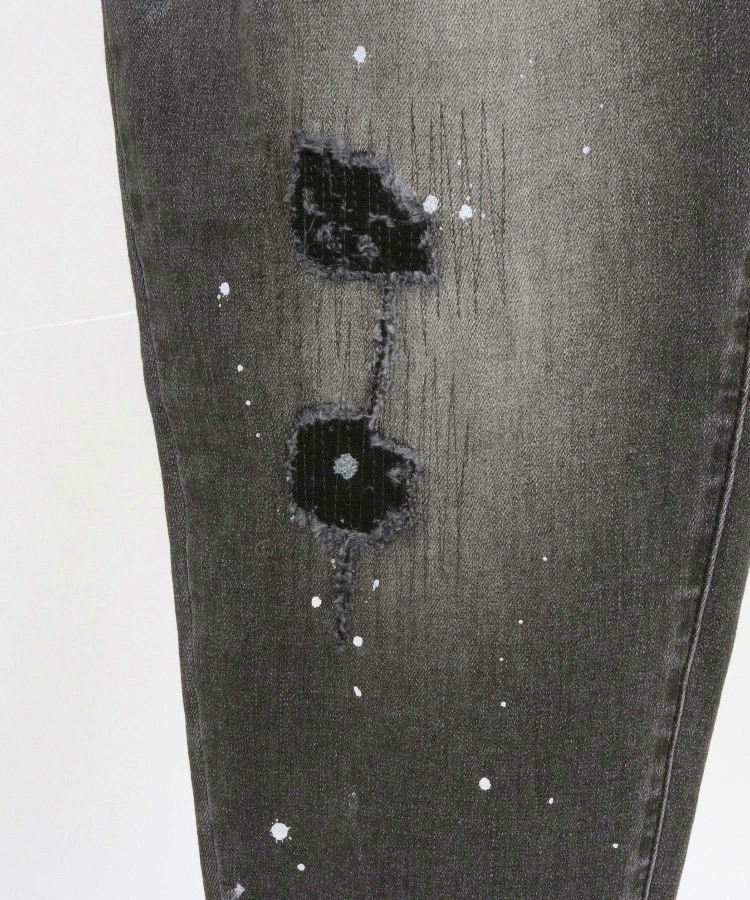 30%OFF【CAMBIO(カンビオ)】Distressed Soft Balloon Silhouette Denim