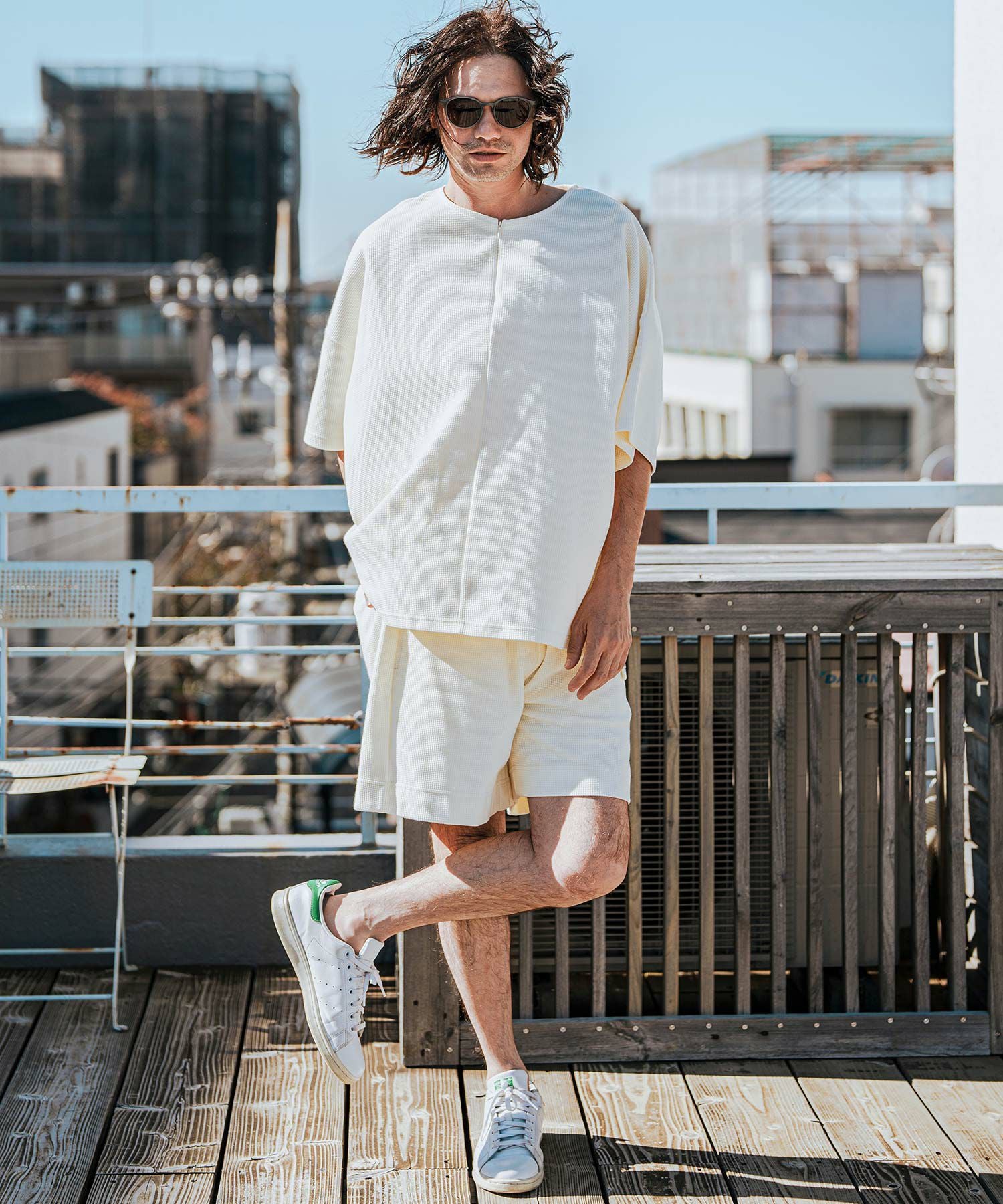 50%OFF【CAMBIO(カンビオ)】Tricot Waffle Short Pants ショートパンツ
