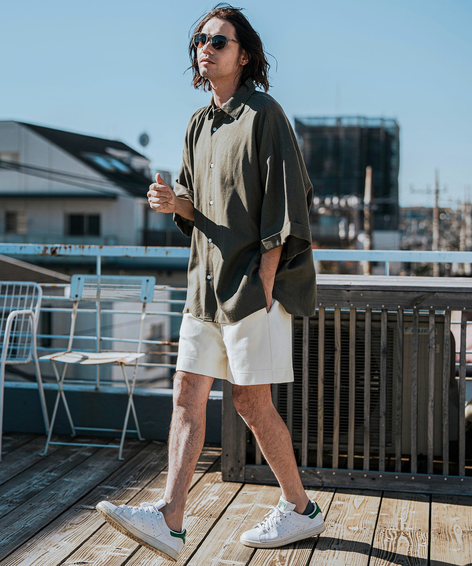 50%OFF【CAMBIO(カンビオ)】Tricot Waffle Short Pants ショートパンツ