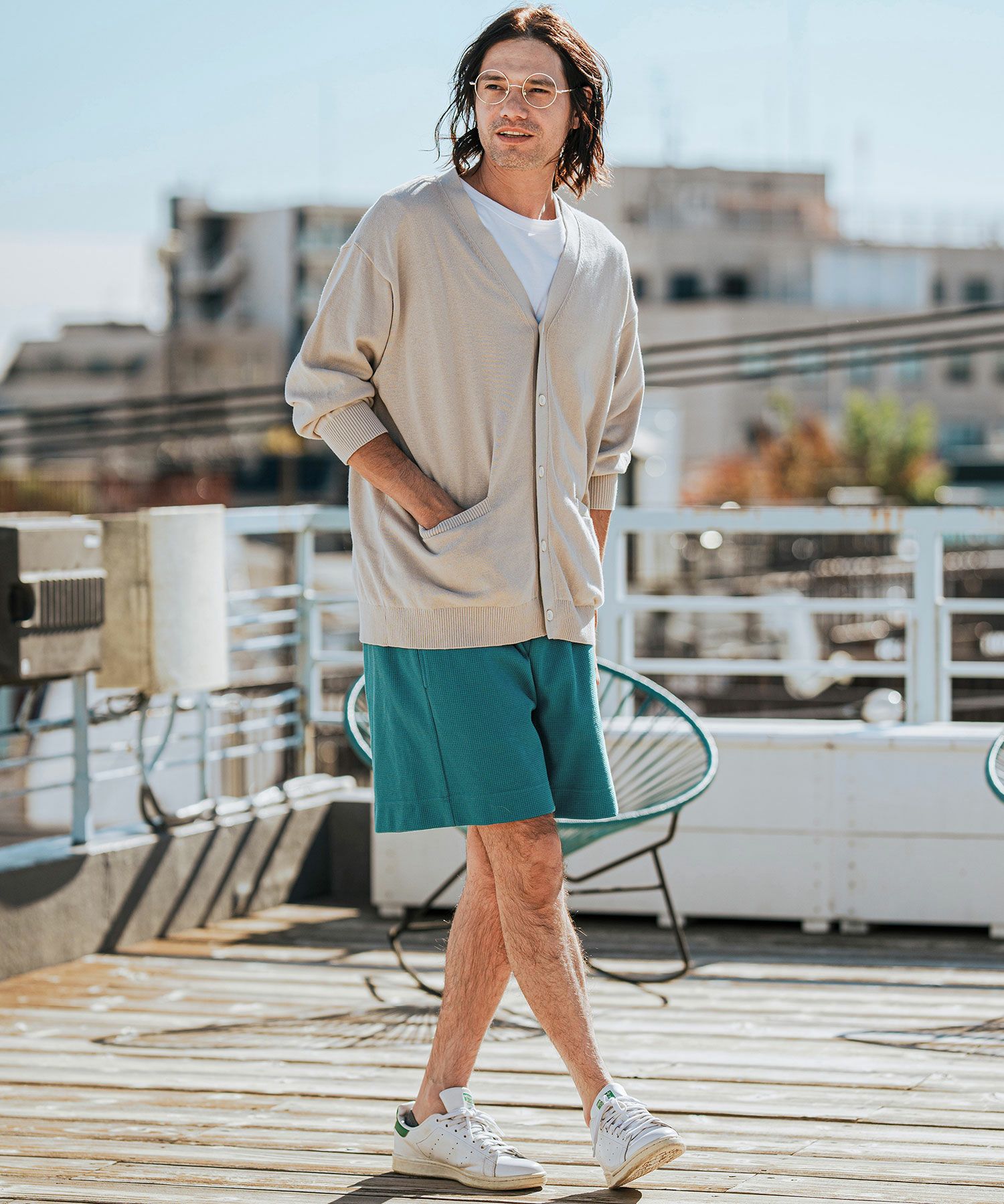 50%OFF【CAMBIO(カンビオ)】Tricot Waffle Short Pants ショートパンツ