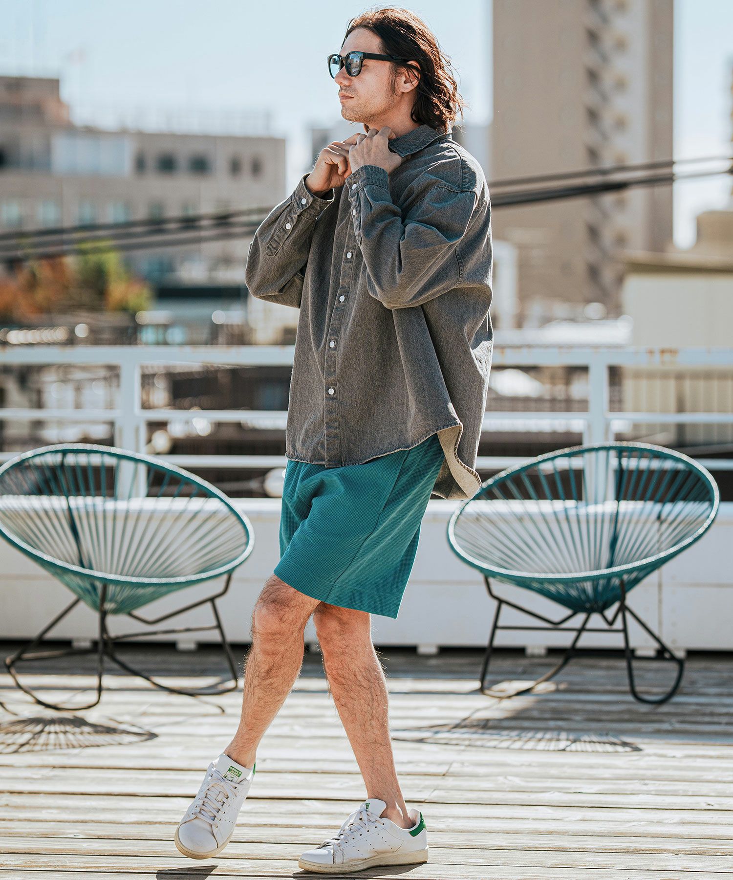 30%OFF【CAMBIO(カンビオ)】Tricot Waffle Short Pants ショートパンツ