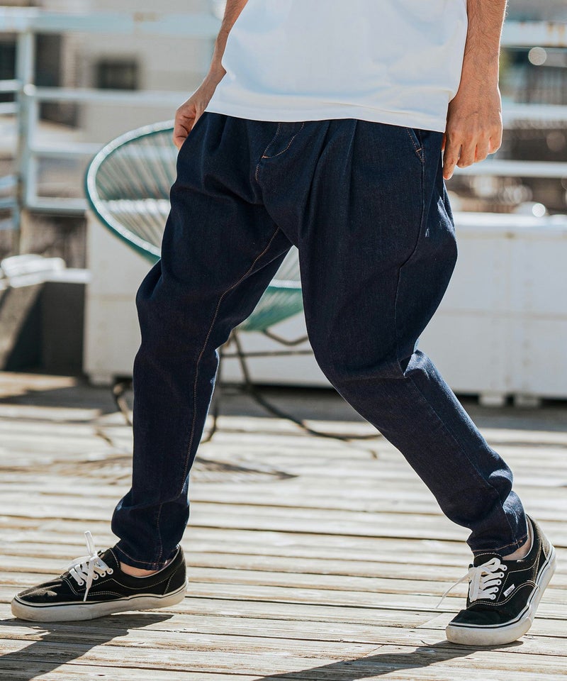 CAMBIO(カンビオ)】Stretch Denim Sarrouel Pants ストレッチデニム 