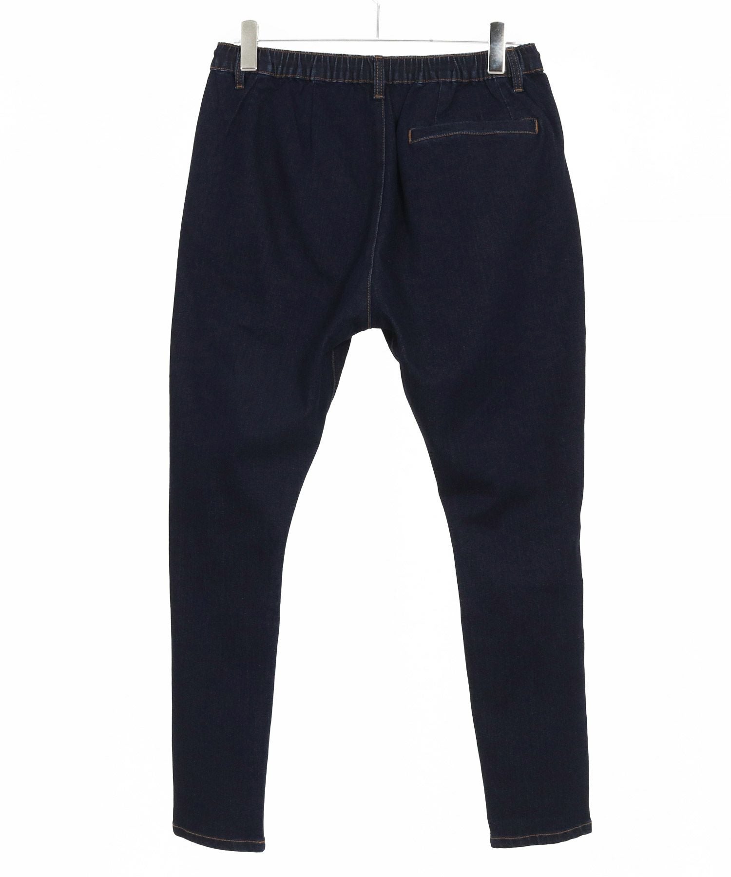 カンビオ　サルエルジョッパーズイージーデニム　/S　ブラック　ストレッチ　リペア CAMBIO(カンビオ)】Stretch Denim Sarrouel Pants ストレッチデニム